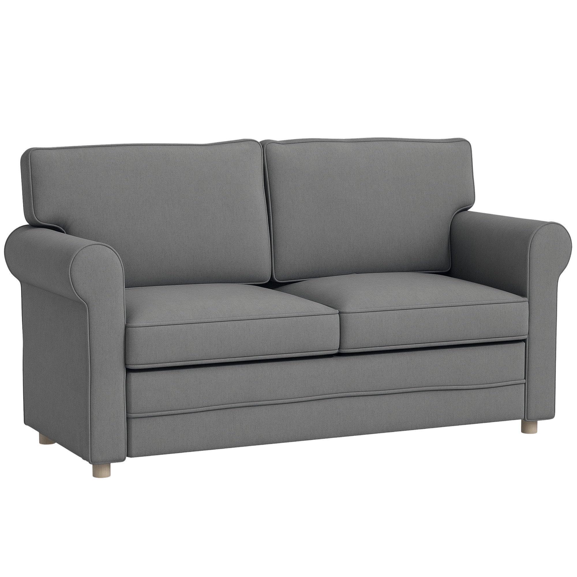 HOMCOM 2-Sitzer Sofa mit Armlehne Dick günstig online kaufen
