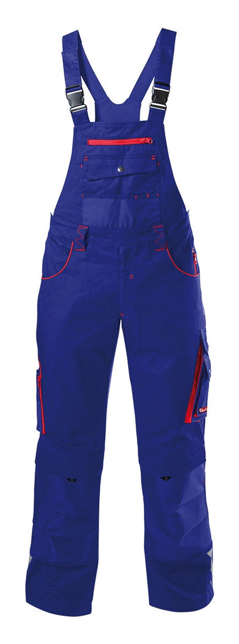 fortis Latzhose Herren 24 Blue / red Größe 54