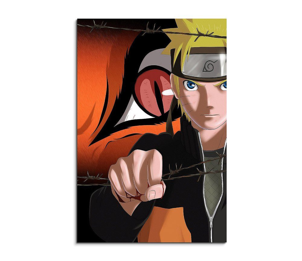 Sinus Art Leinwandbild Naruto Shippuden Kyuubi 90x60cm