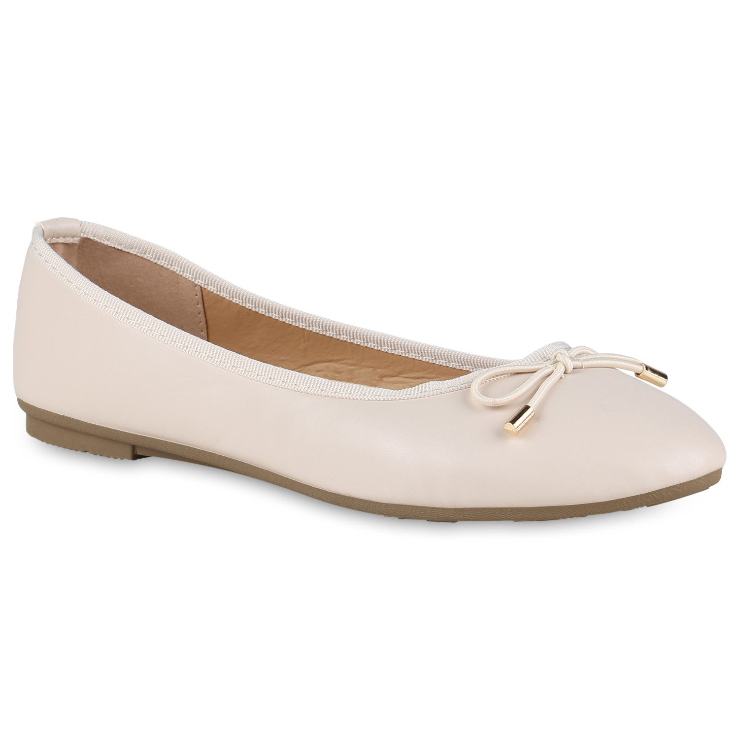 VAN HILL 838467 Ballerina Damen Klassische Балетки Schleifen Slippers Kunstleder