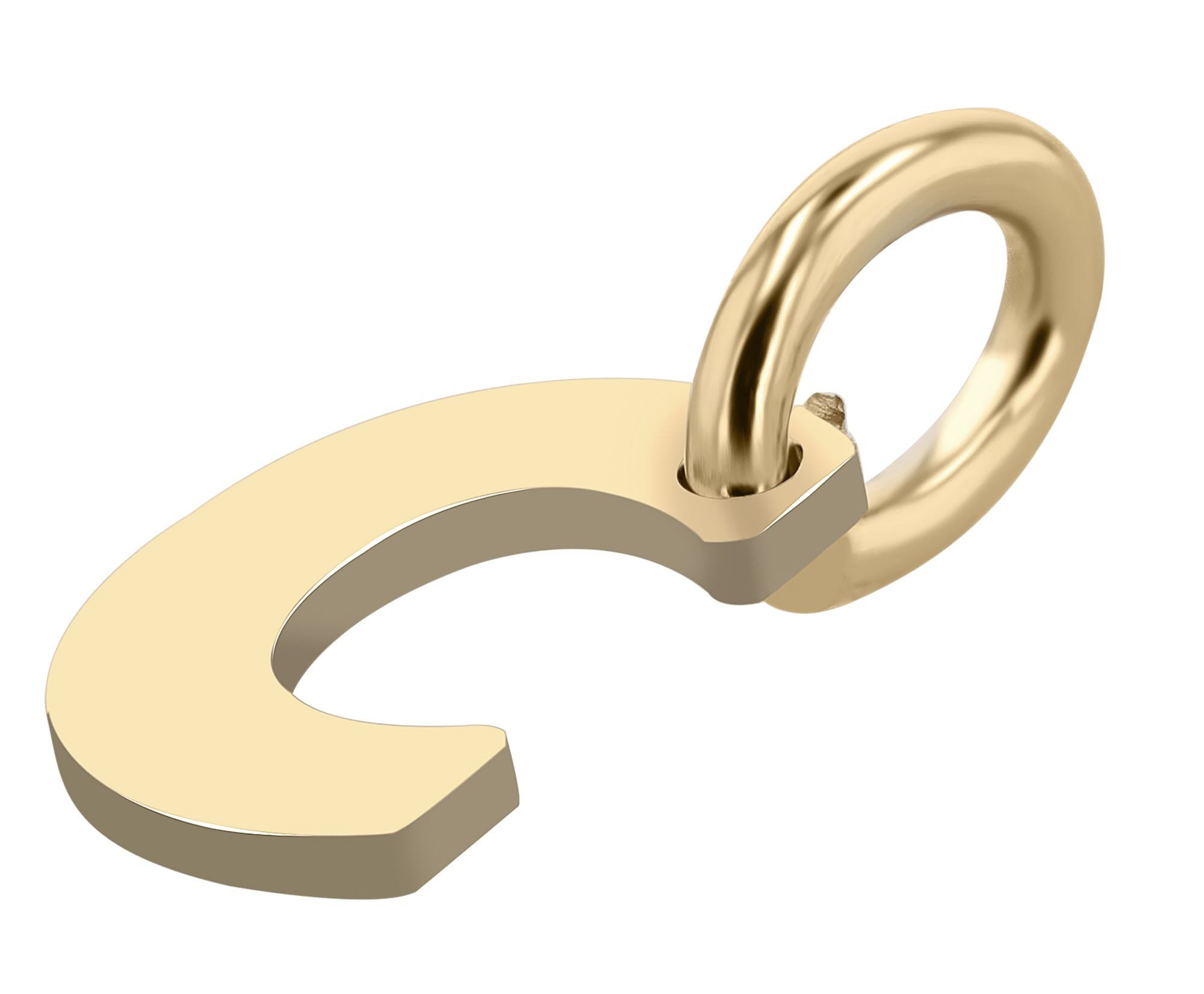 Buchstabenanhänger Anhänger – Buchstabe N Buchstabenanhänger aus 375 Gold