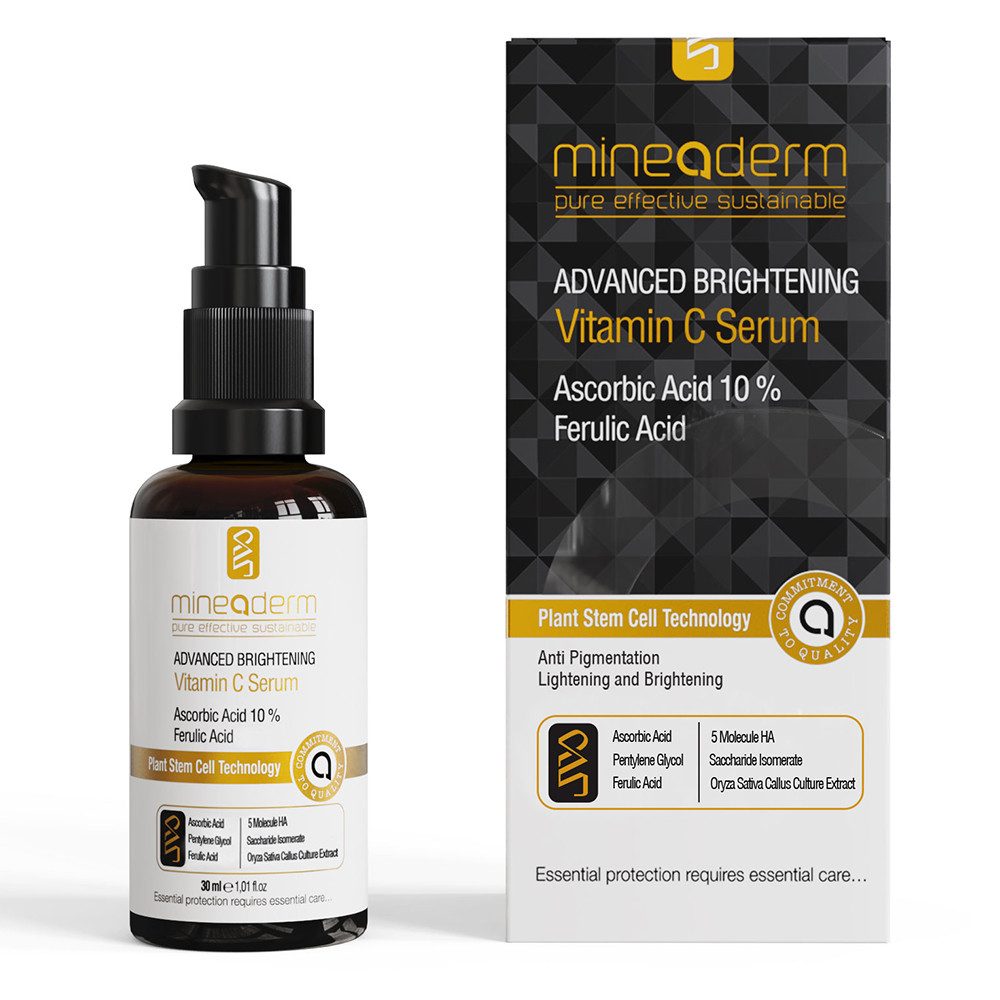 Gesichtsserum Advanced Brightening Vitamin C Serum, 10% Ascorbinsäure & Ferulasäure