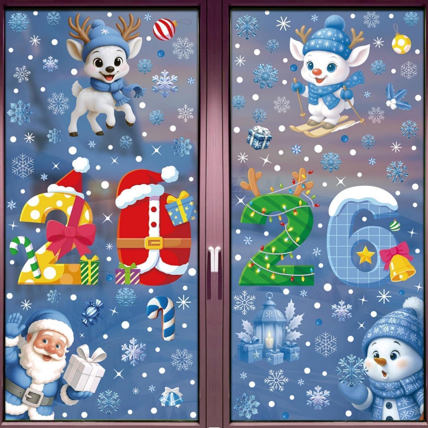 LuxusKollektion Fensterbild Fensterbilder Weihnachten 223 Teile Deko 2026
