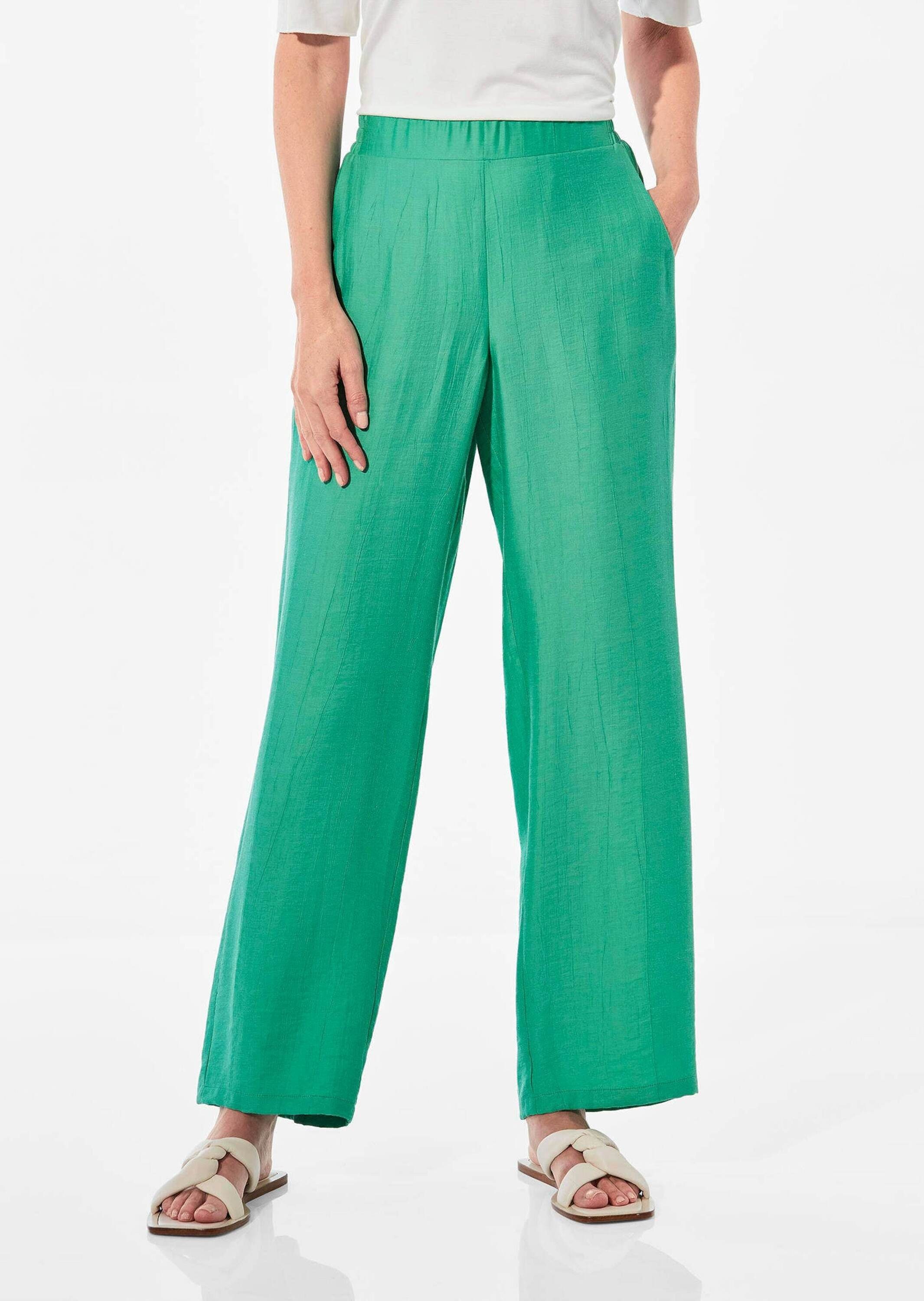 Schlupfhose Elegante Stoffhose mit Teildehnbund