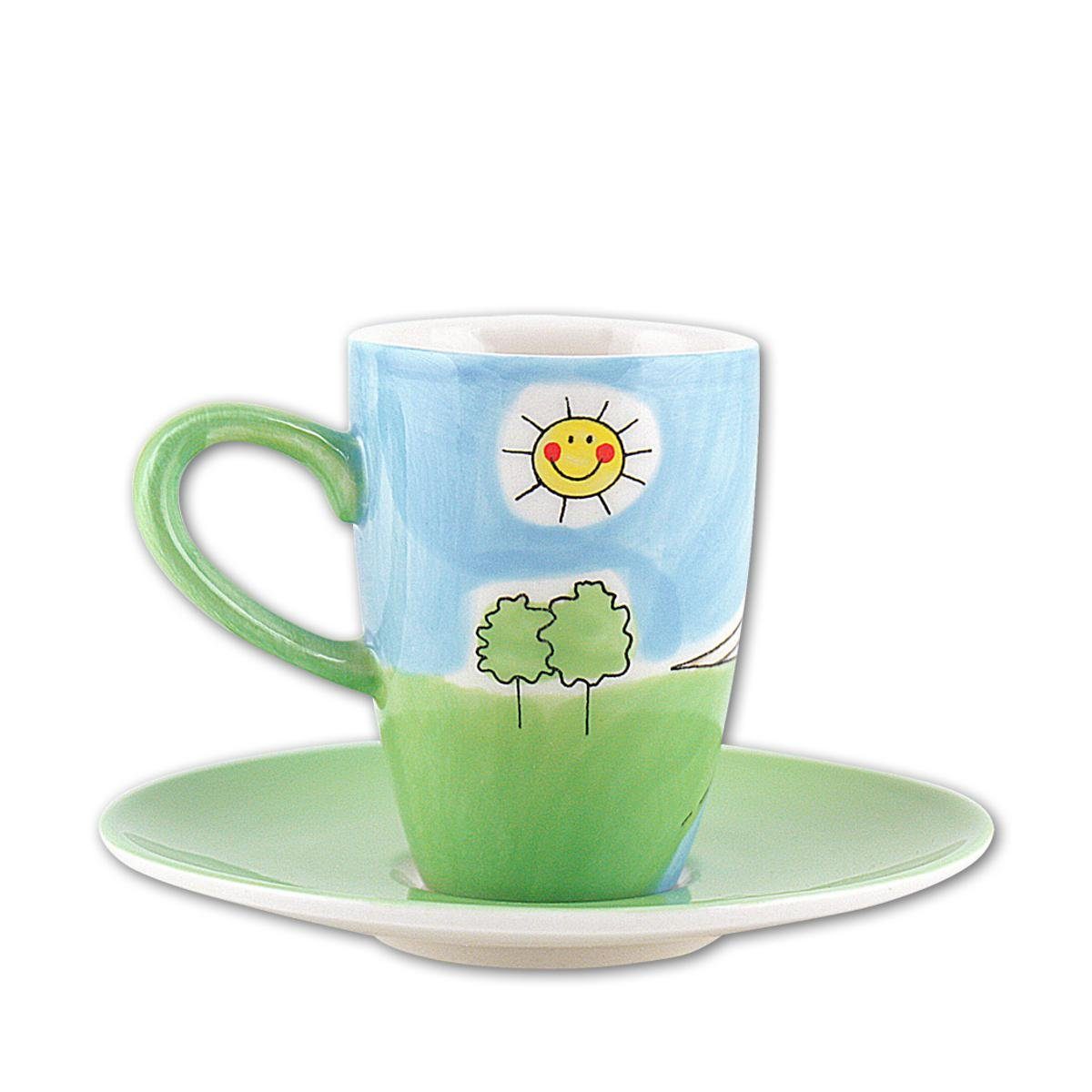 Mila Espressotasse Mila Keramik Espresso-Tasse mit Untere London, Keramik