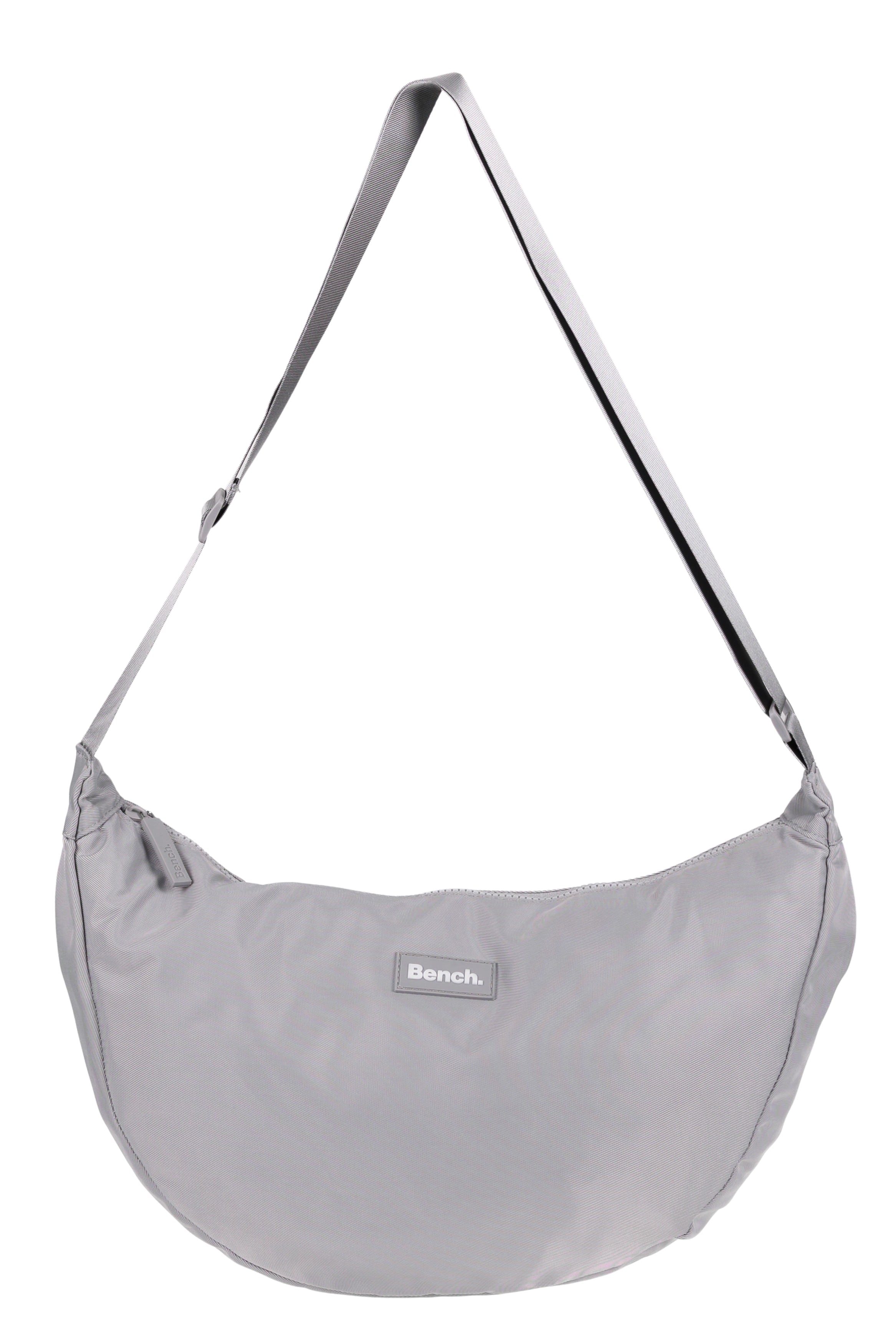 Bench. Handtasche Crossbag Moon Bag Form Slingbag Schultertasche, Damentasche Damen Freizeittasche Sichel Mond Form 64216 + Etui