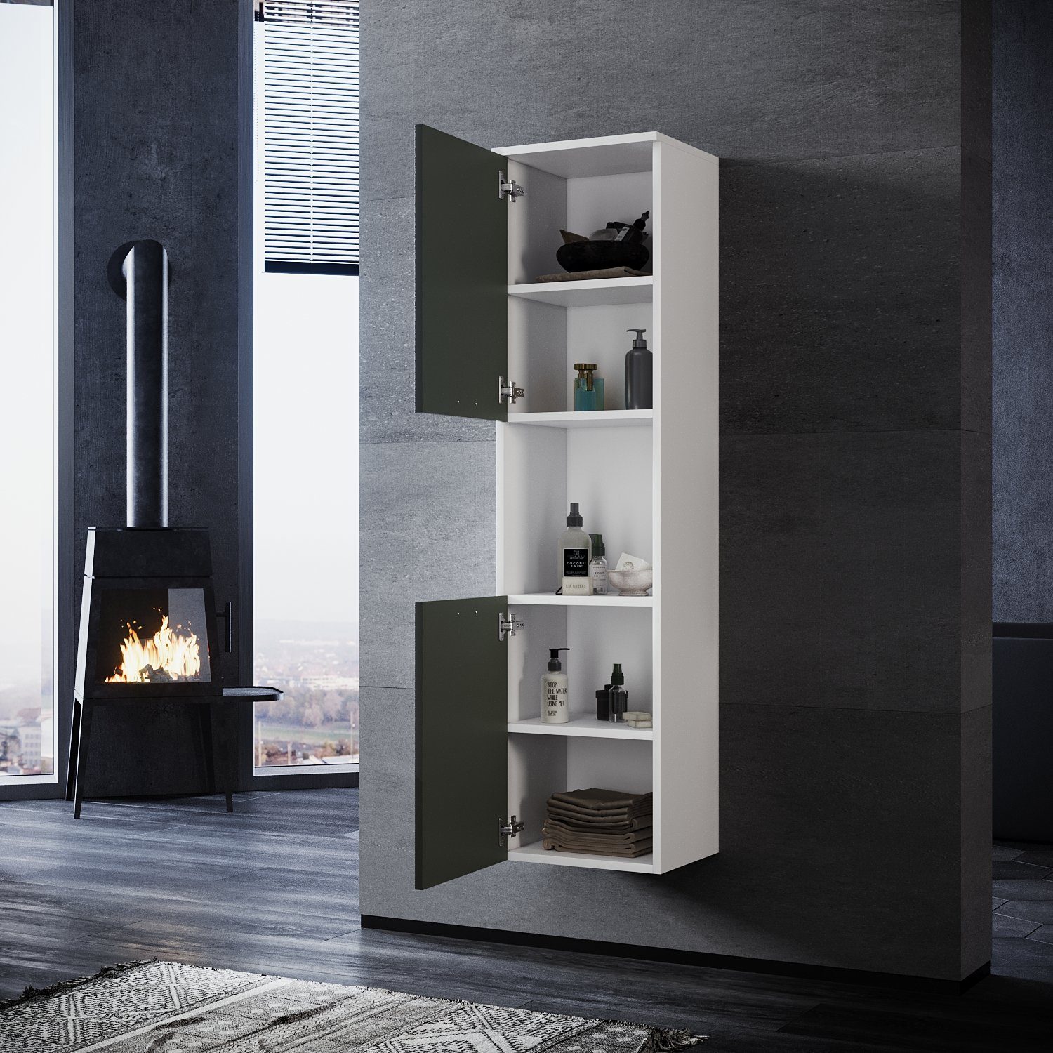 SONNI Hochschrank Badezimmerschrank Hochschrank Bad Badezimmermöbel günstig online kaufen