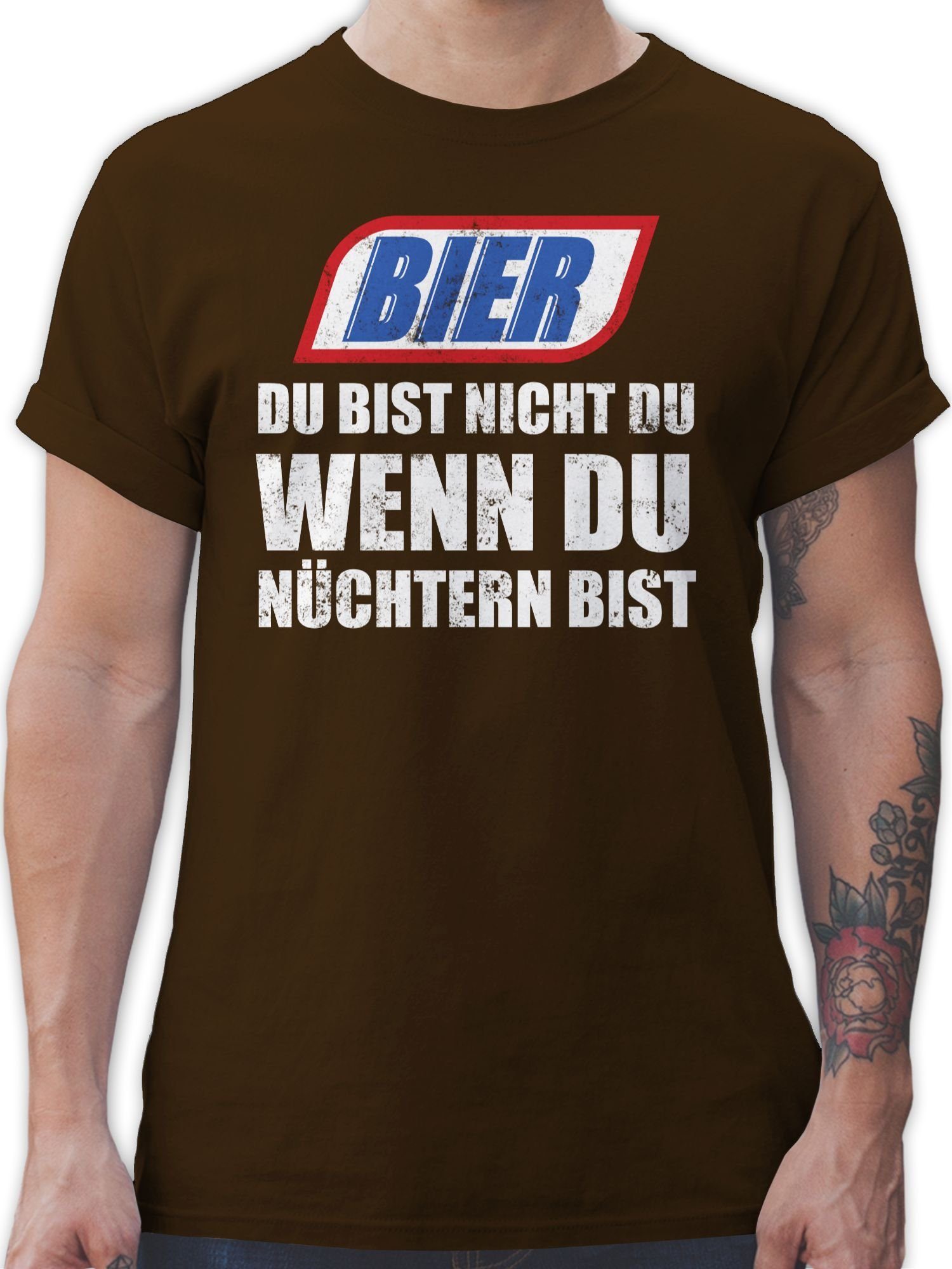 T-Shirt Bier Du bist nicht du wenn du nüchtern bist Vintage
