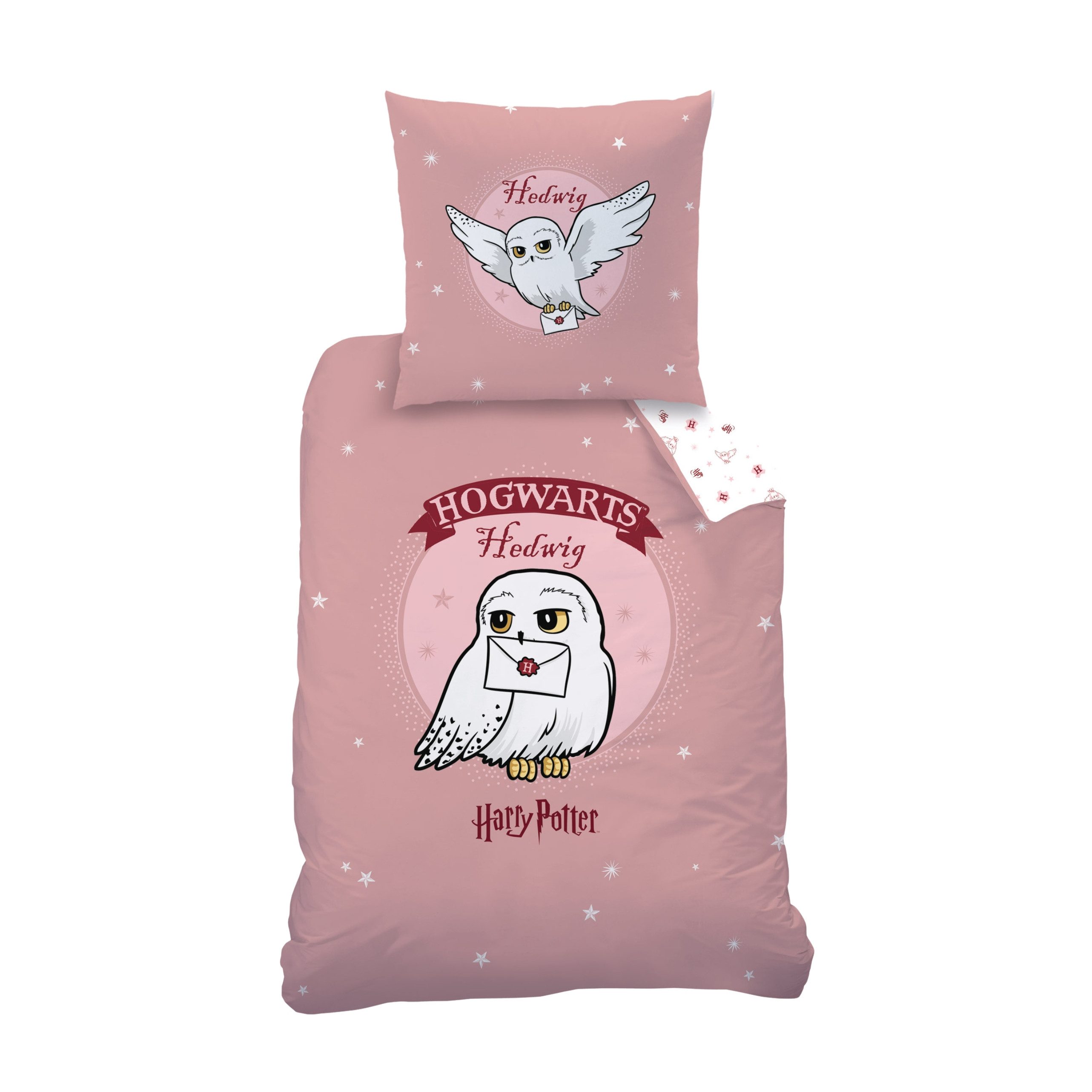 MTOnlinehandel Bettwäsche Harry Potter "Fly Hedwig" Renforcé in 135x200 + 8 günstig online kaufen