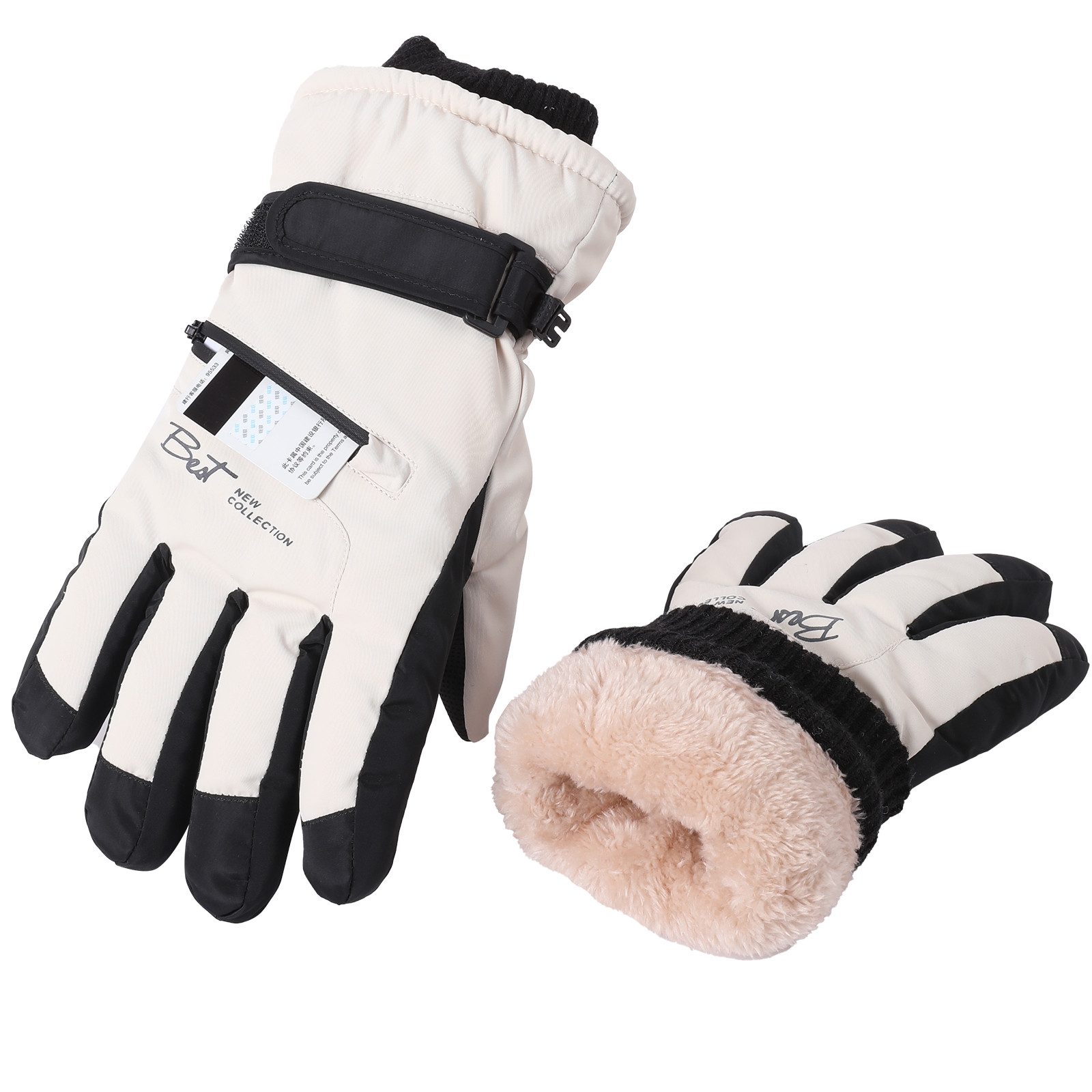 Sunicol Skihandschuhe Wasserdicht Handschuhe Herren Damen Winterhandschuhe, Touchscreen Rutschfeste Thermohandschuhe für Radfahren, Laufen, Skifahren, Wandern