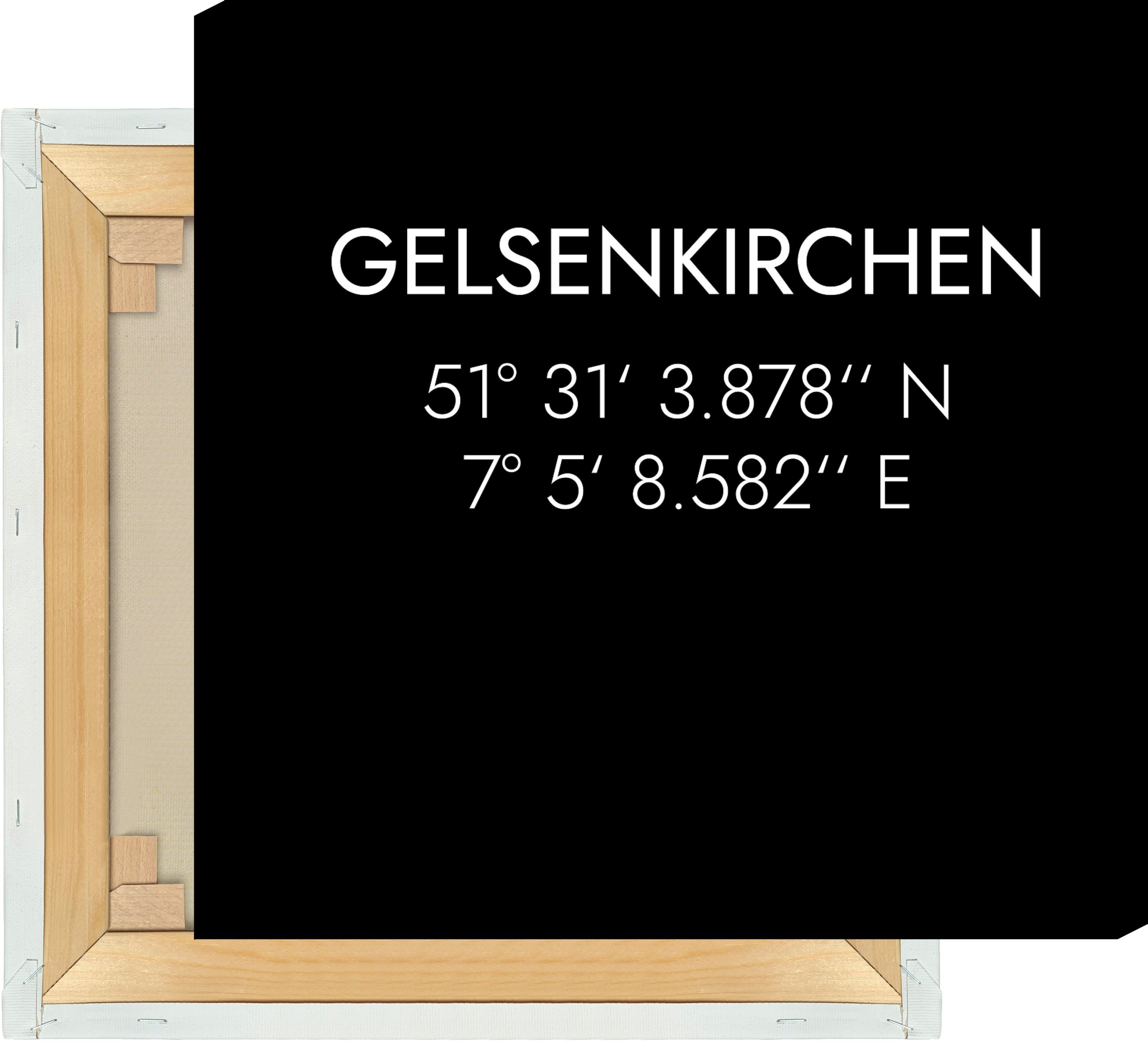 MOTIVISSO Leinwandbild Gelsenkirchen Koordinaten #1
