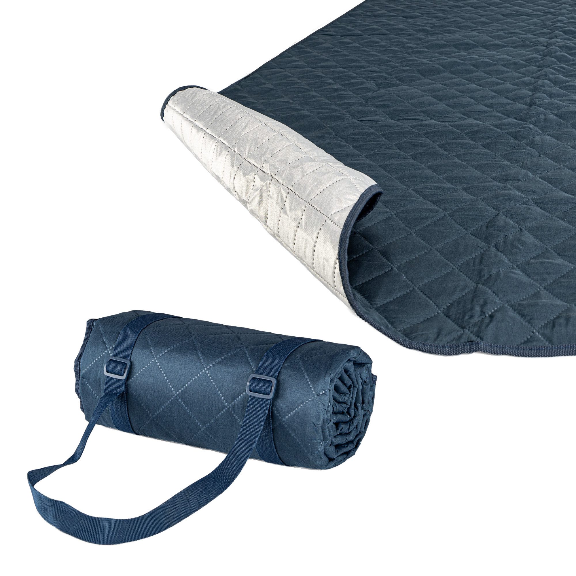 Babydecke Hylat Baby Picknickdecke - wasserabweisend - gesteppte Stranddecke, Hylat Baby, Picknickdecke - gesteppte Stranddecke- wasserabweisend - Dunkelblau