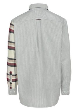 Tommy Hilfiger Langarmhemd GLOBAL STP CHECK BLOCKING SHIRT mit Tommy Hilfiger-Branding am Rücken