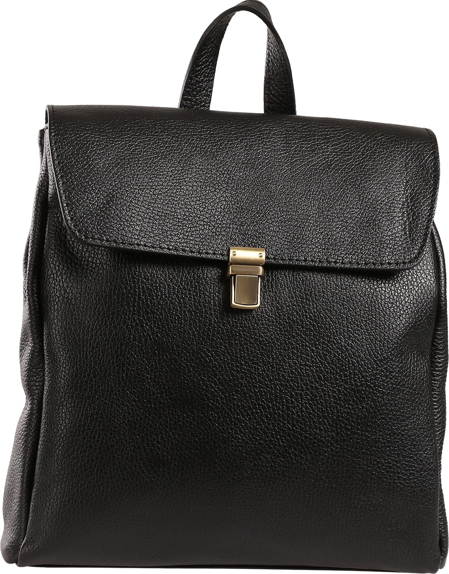 Toscanto Cityrucksack Toscanto Damen Cityrucksack Leder (Cityrucksack), Damen Leder Cityrucksack, schwarz ca. 28cm