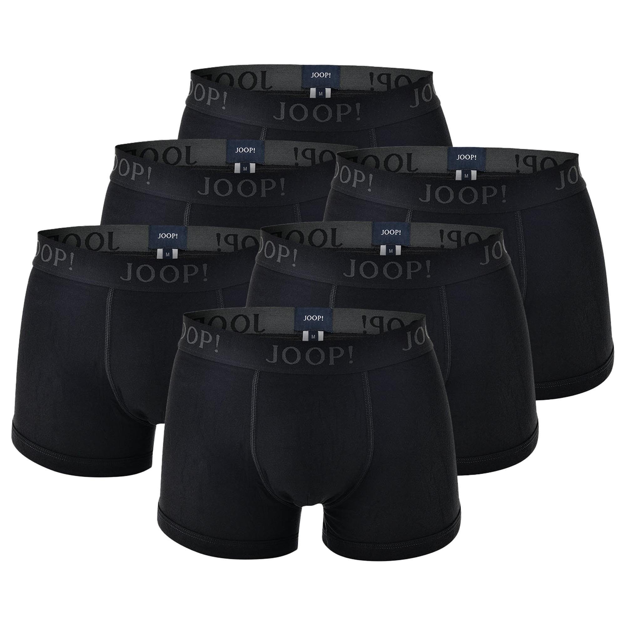 Joop! Boxer Herren Boxer Shorts, 6er Pack - Fine Cotton Schwarz