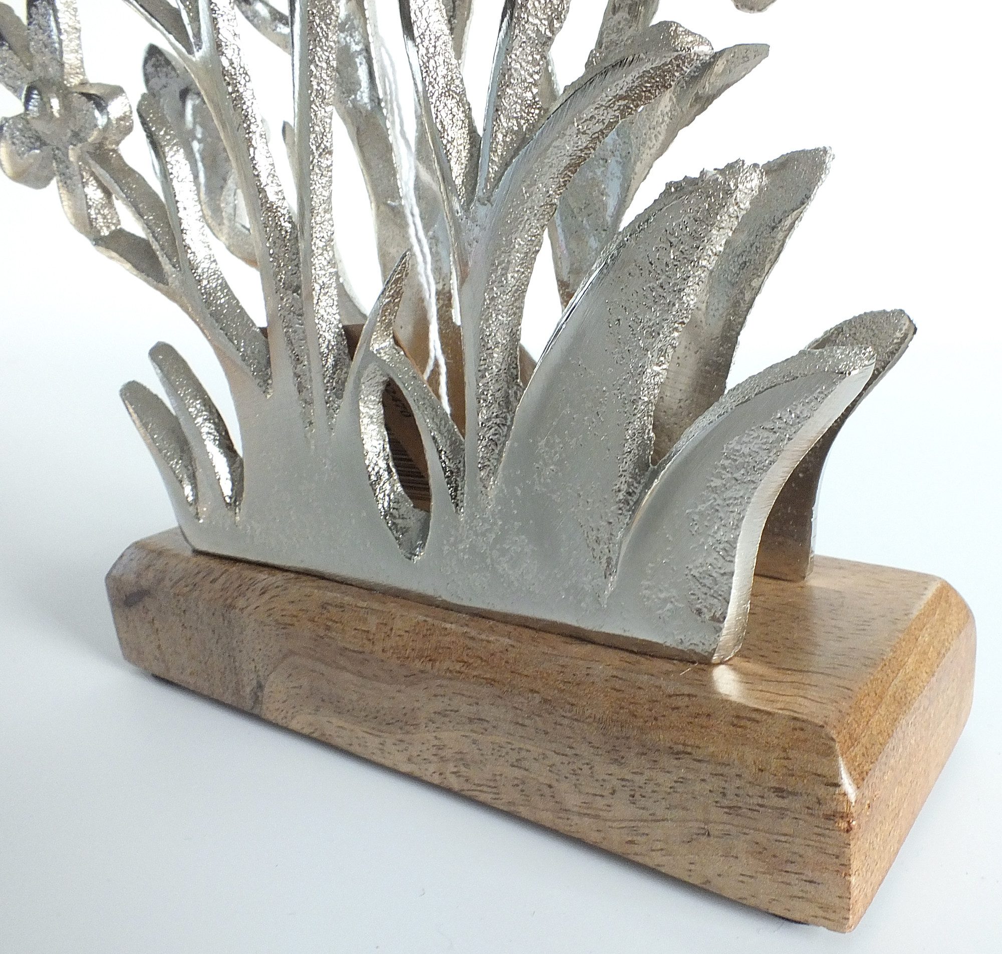 Ambiente® Serviettenhalter Sweet Serenity, Metall, (1-tlg., 1-teilig), Serviettenhalter Mangoholz & Metall ca.16x6x16cm