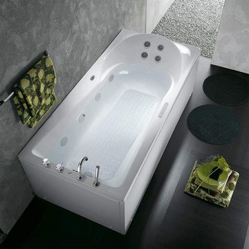 HUGERSTONE Wanneneinlage Badewannenmatte duschmatte rutschfest mit Abflusslöchern und Saugnapf, Extra große Badematte:100 x 40 cm