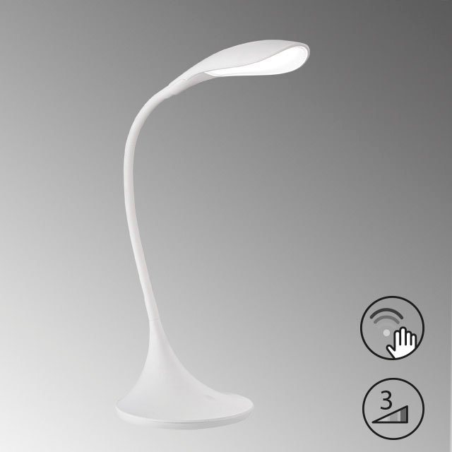 FISCHER & HONSEL LED Tischleuchte Nil, Dimmfunktion, LED fest integriert,  Warmweiß, Fest verbautes und langlebiges LED - Leuchtmittel