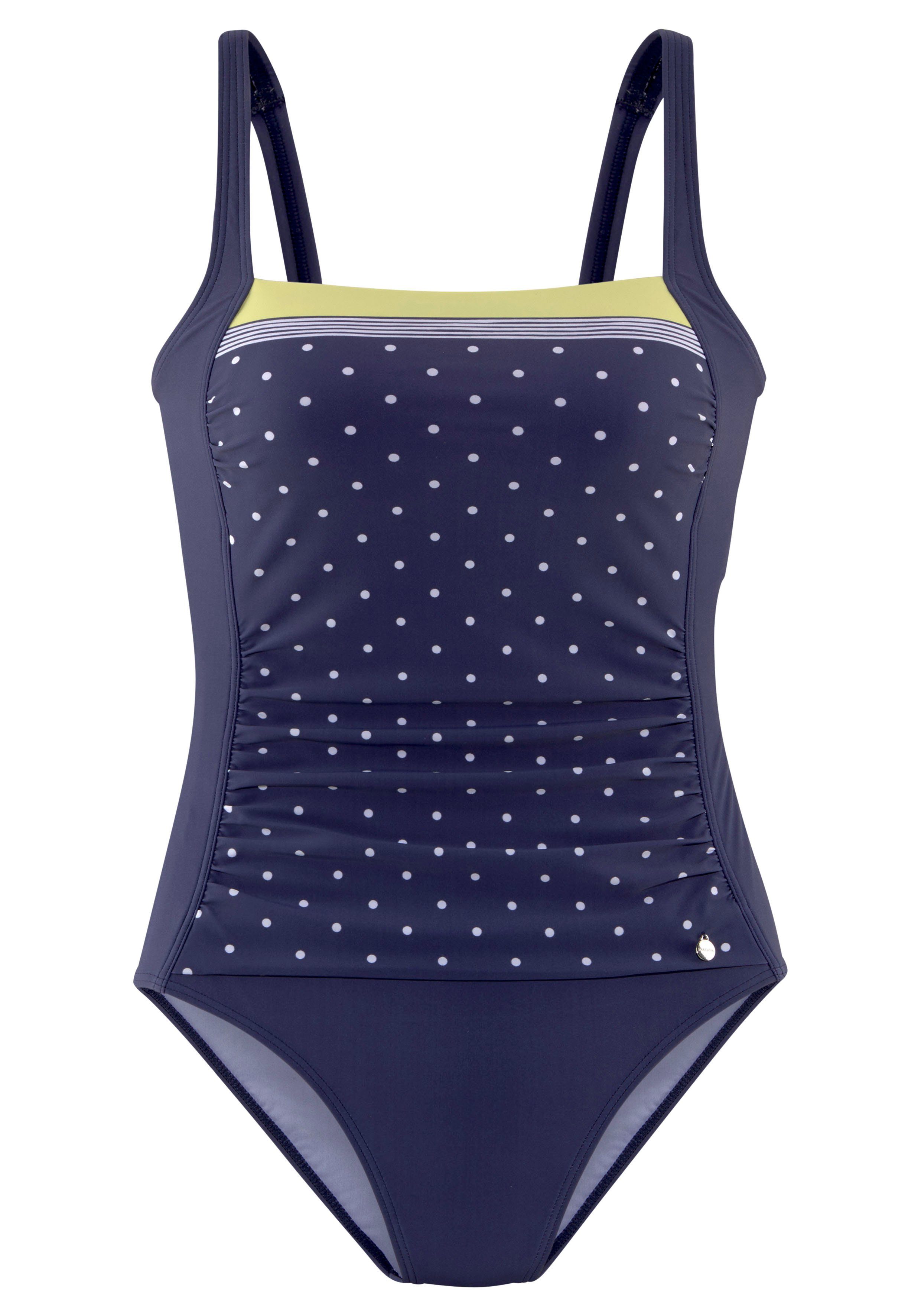 LASCANA Badeanzug mit Shaping-Effekt und unifarbenem Detail vorne günstig online kaufen