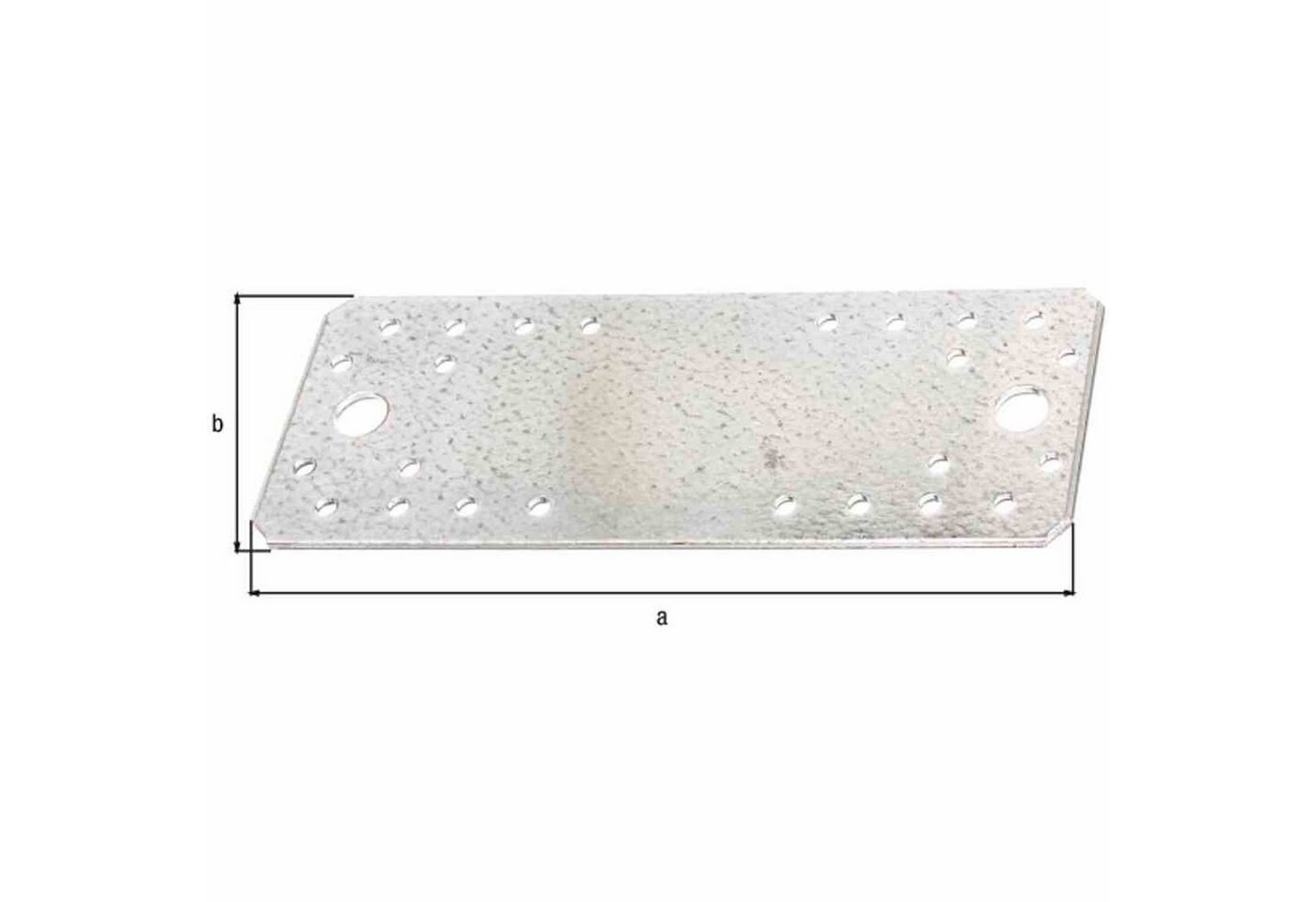 Thumbnail - Alberts Kloben Flachverbinder 172x65x3,0 verzinkt DIN EN 14545