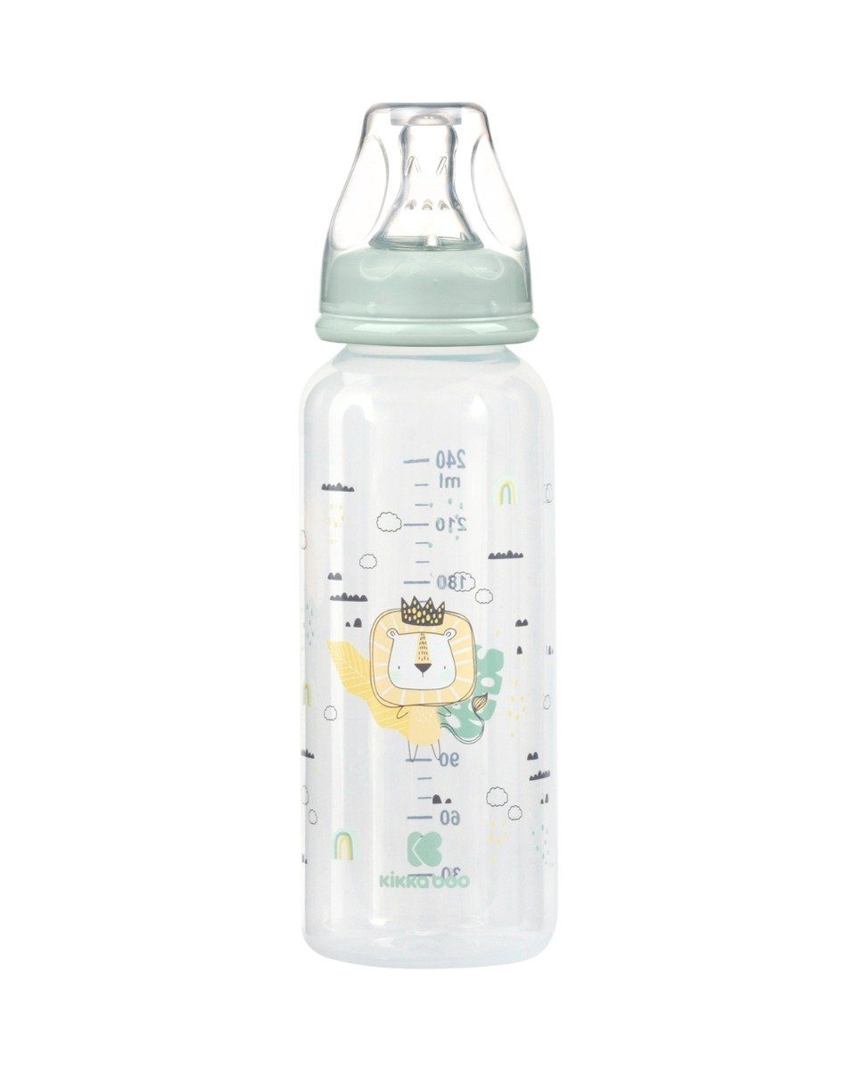 M, Savanna 240 grün Silikonsauger 3 PP Größe Babyflasche Babyflasche Kikkaboo ab ml, Monaten
