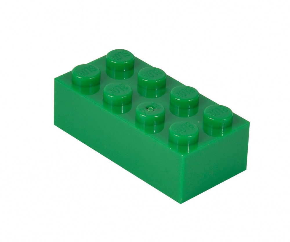 Androni Androni Blox 40 Bausteine grüne 8er Steine in Dose Spielbausteine