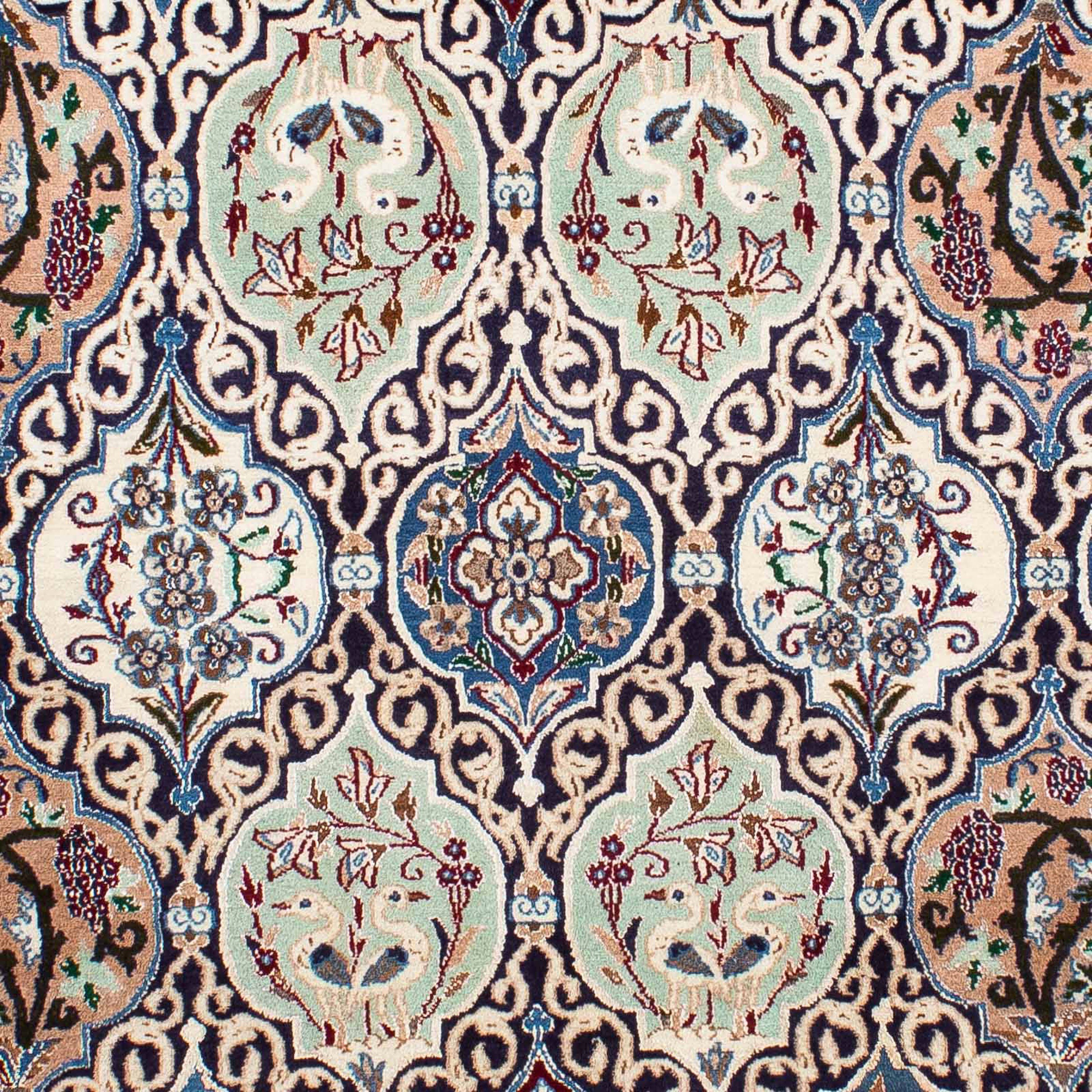 Orientteppich Perser - x 260 Einzelstück 158 10 mm, - Zertifikat Höhe: morgenland, Wohnzimmer, Handgeknüpft, - mit mehrfarbig, cm Nain - rechteckig, Royal