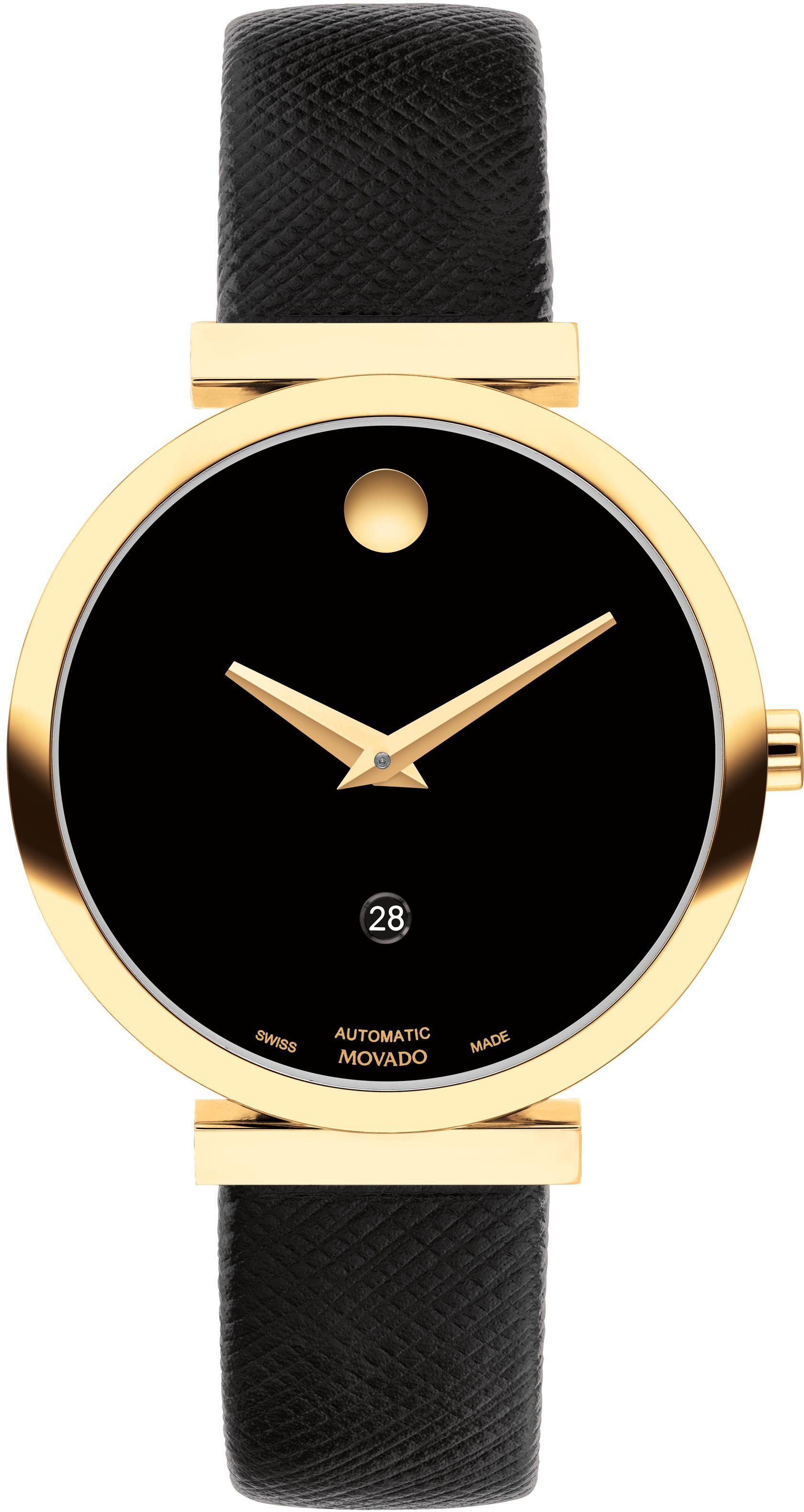 MOVADO Automatikuhr MUSEUM Classic Automatic 32 mm, 0607676, Armbanduhr, Damenuhr, mechanische Uhr, Swiss Made, Saphirglas