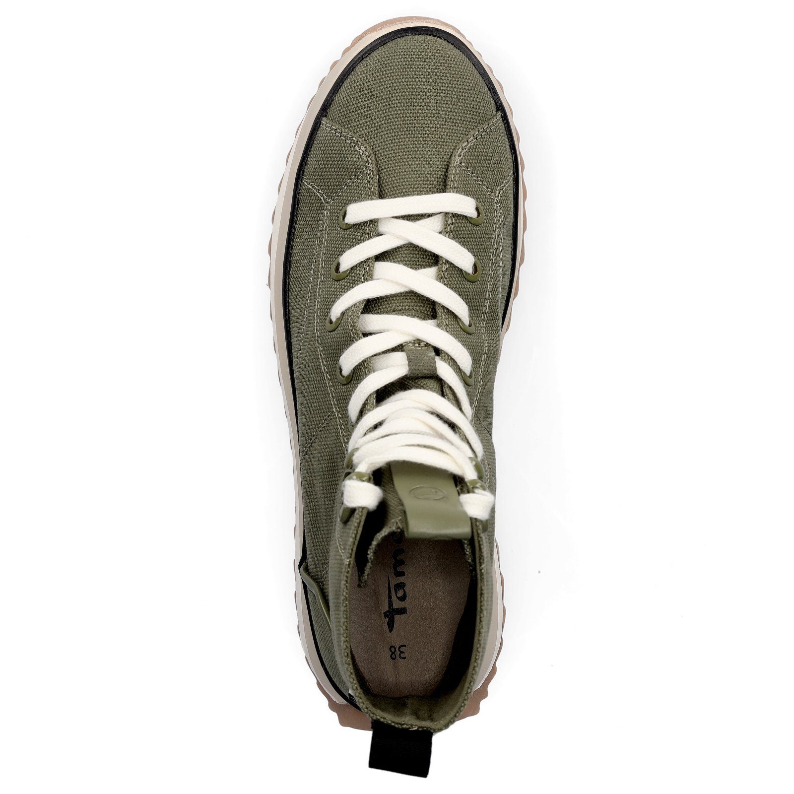 grün Tamaris Sneaker (21203814) olive Tamaris Plateau olive Sneaker Damen