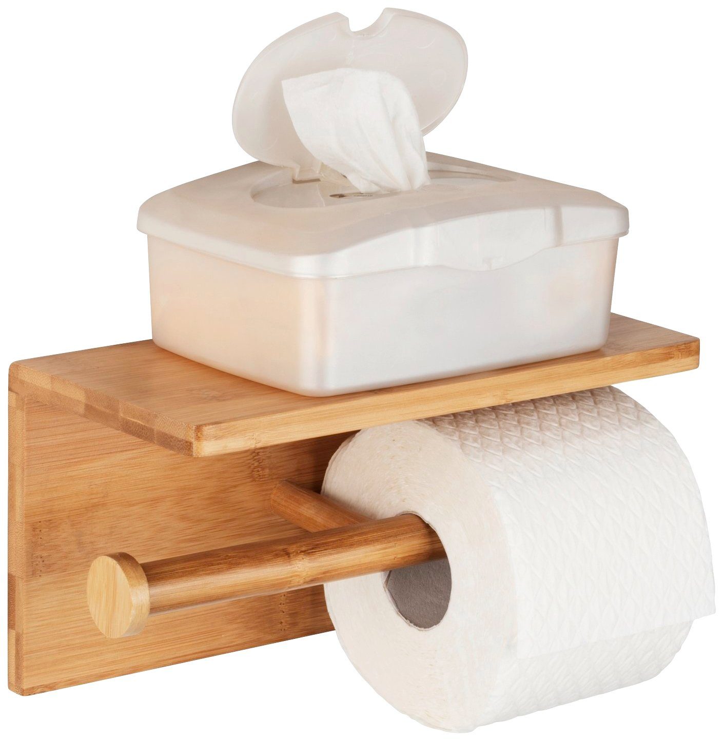 WENKO Toiletten-Ersatzrollenhalter Bambusa, aus Bambus günstig online kaufen