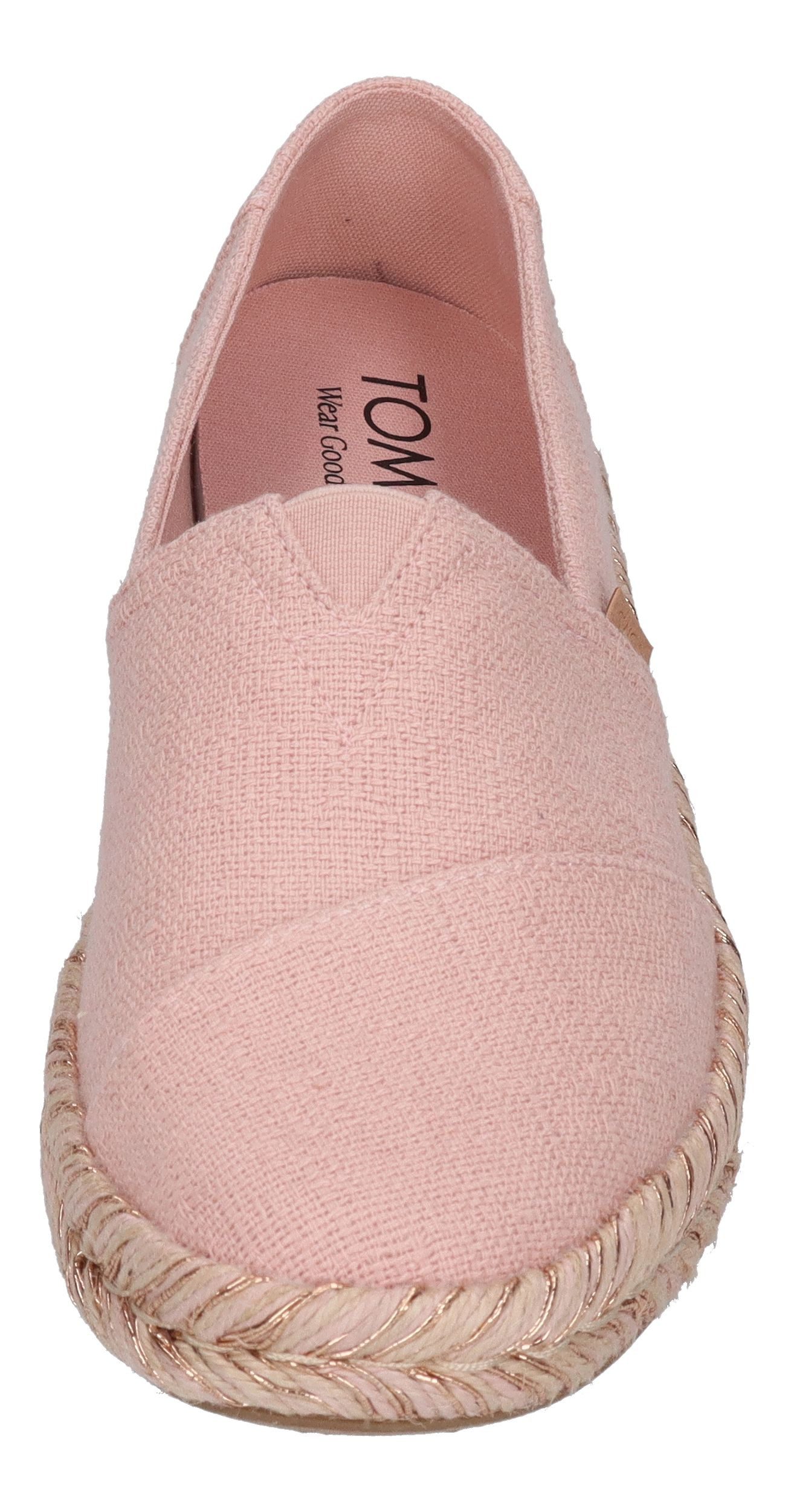 TOMS ALPARGATA ROPE 2.0 Espadrille Pale Rose Two Tone Slub