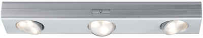 Paulmann Unterschrankleuchte LED Jiggle 3er-Spot dimmbar batteriebetrieben, ohne Leuchtmittel, Warmweiß, LED Jiggle 3er-Spot dimmbar batteriebetrieben