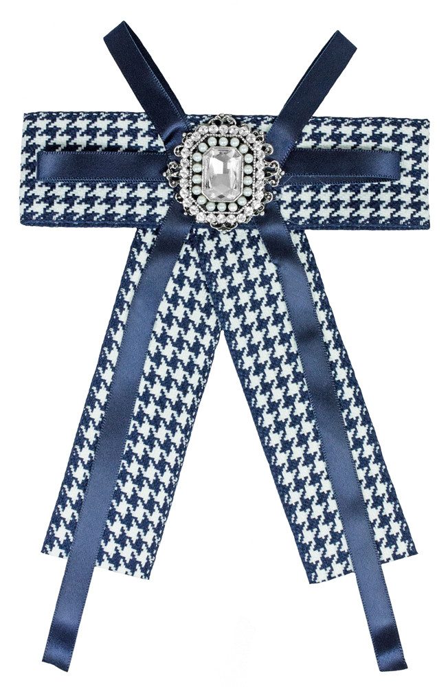 Trachtenland Brosche Brosche Barock Schleife mit eckigem Schmuckstein - günstig online kaufen