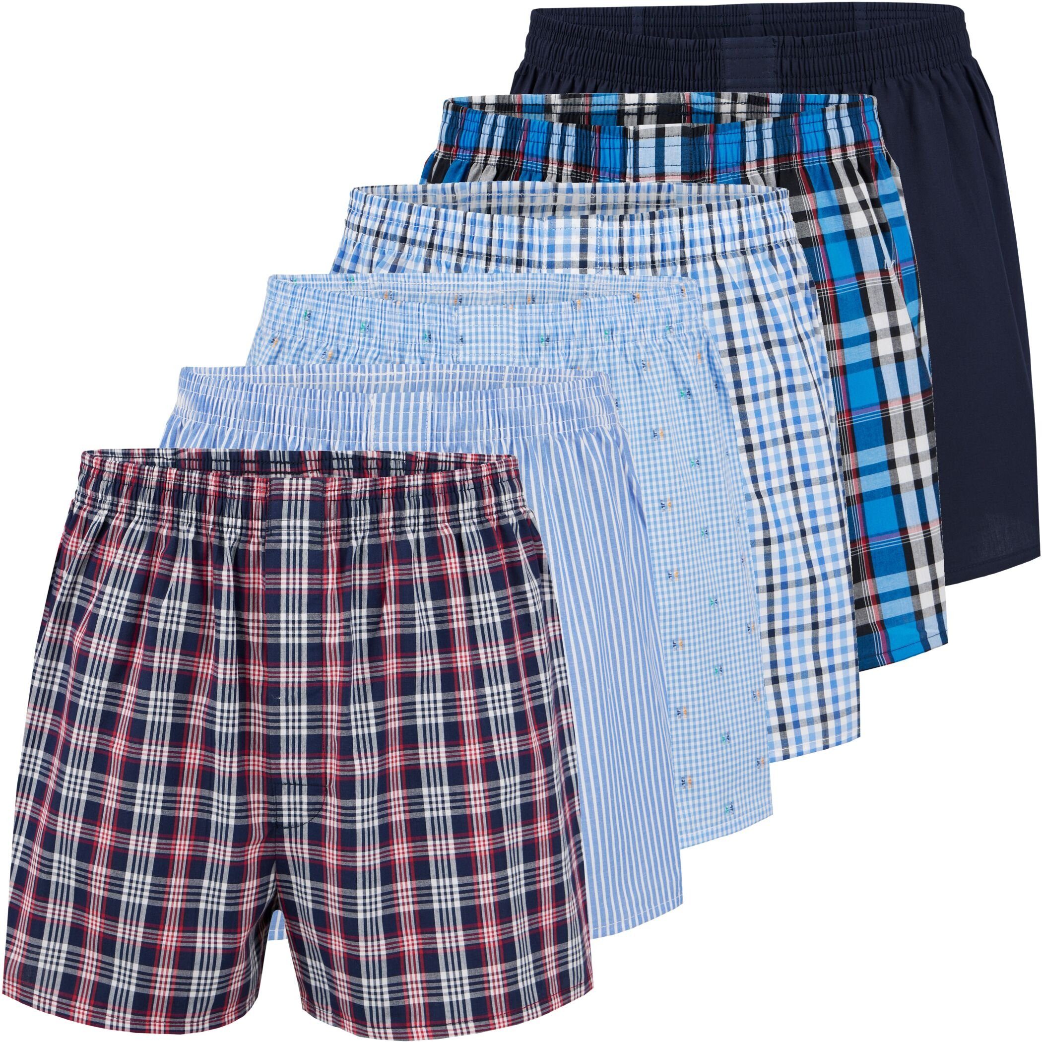 City Life Boxershorts City Life Herren Boxershorts Shorts Boxer (6er Pack) Sparpack S - 4XL (1-St)