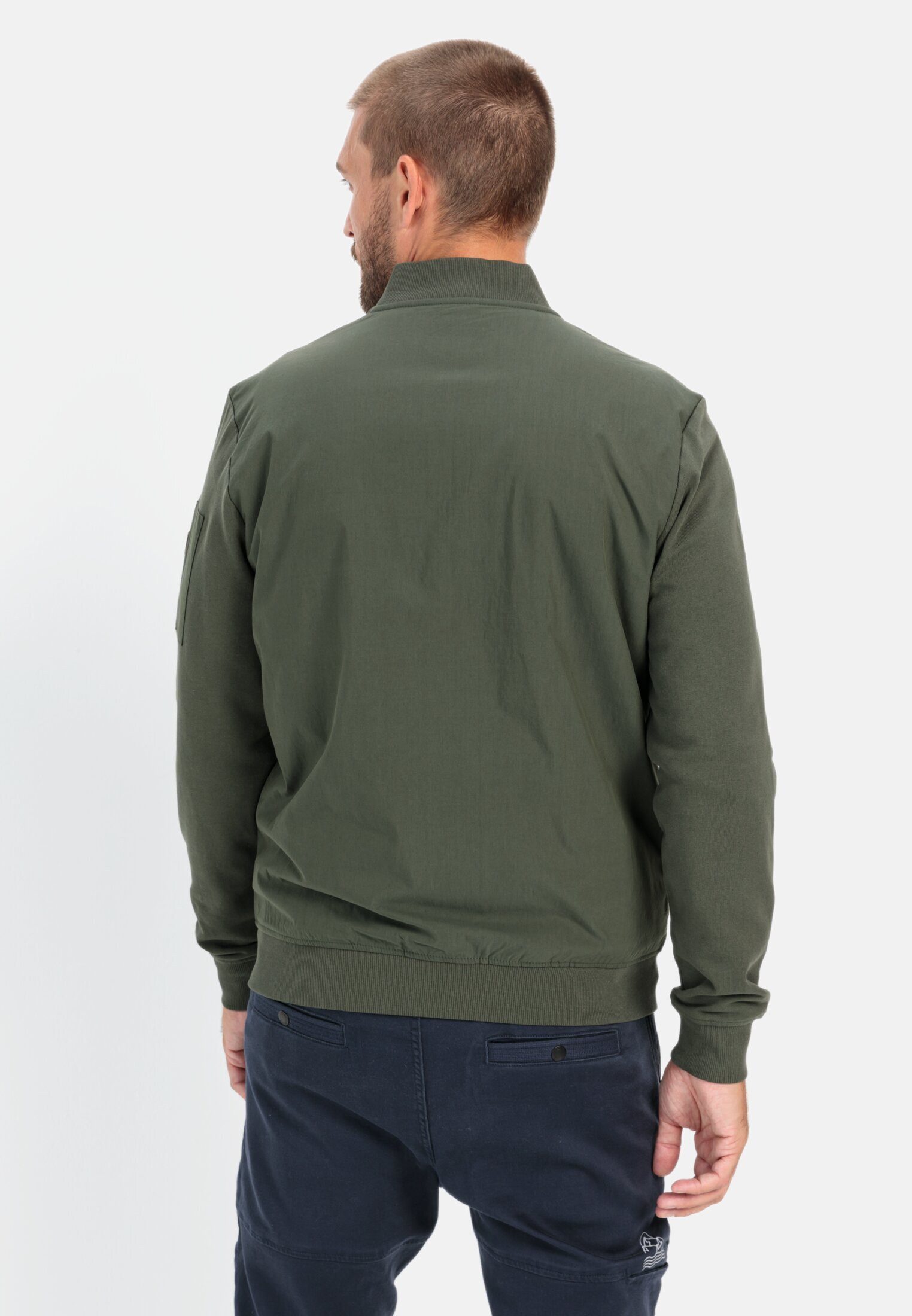 camel active Sweatjacke mit Bomberkragen günstig online kaufen