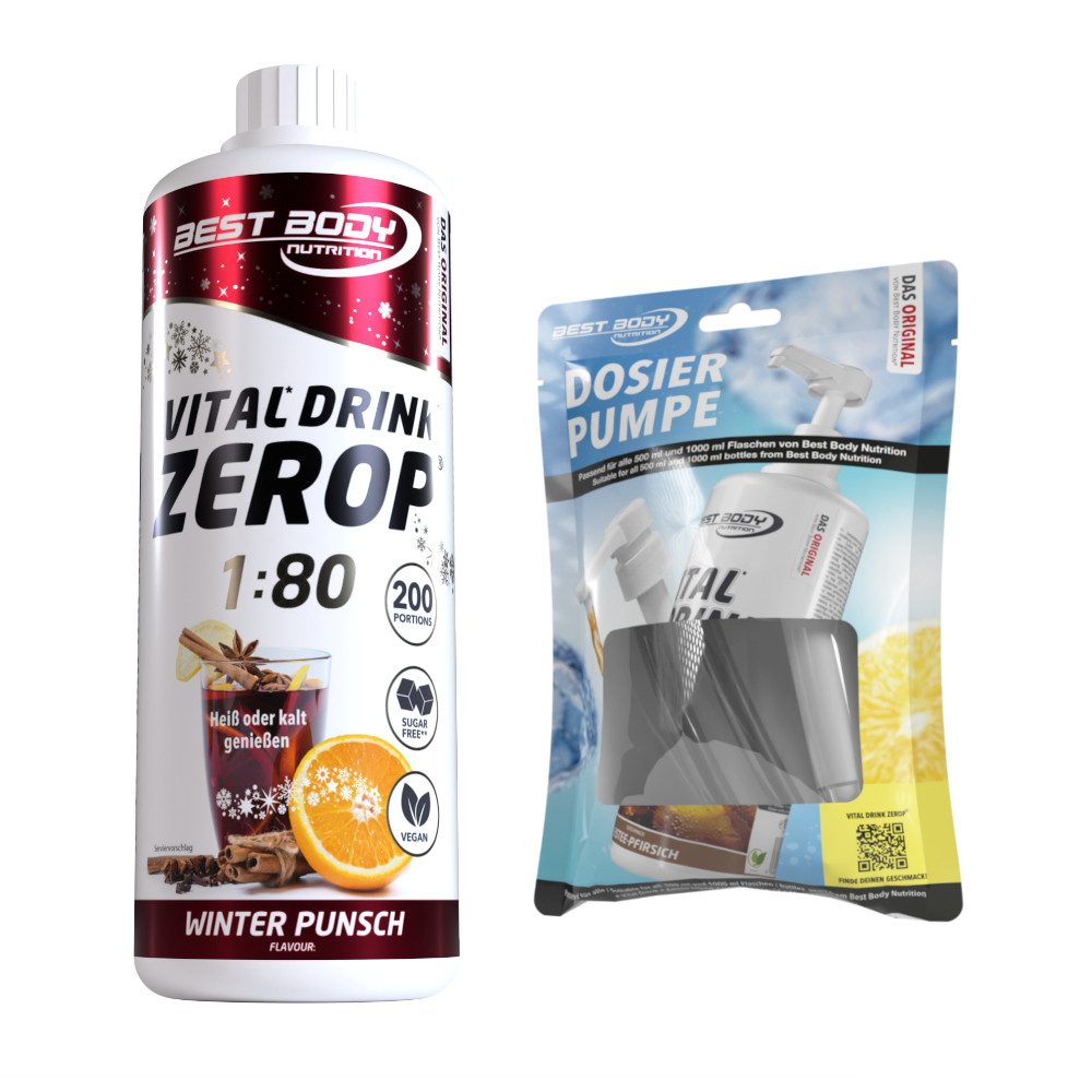 Best Body Nutrition 1 L Vital Drink Zerop Bundle Flüssigkeit, Getränk