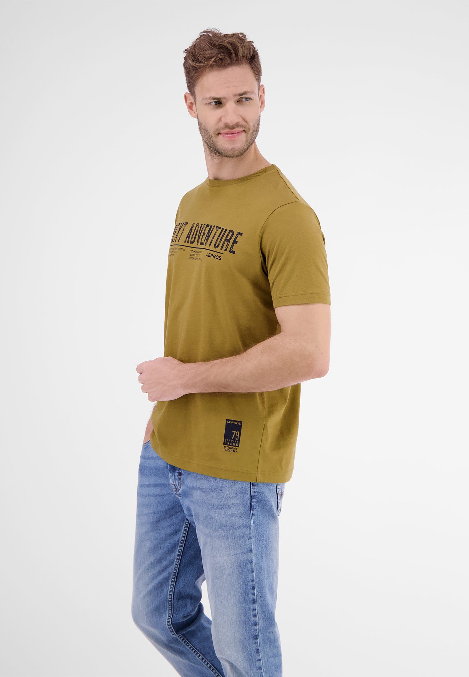 *Next T-Shirt DRIED TOBACCO LERROS Adventure* T-Shirt LERROS