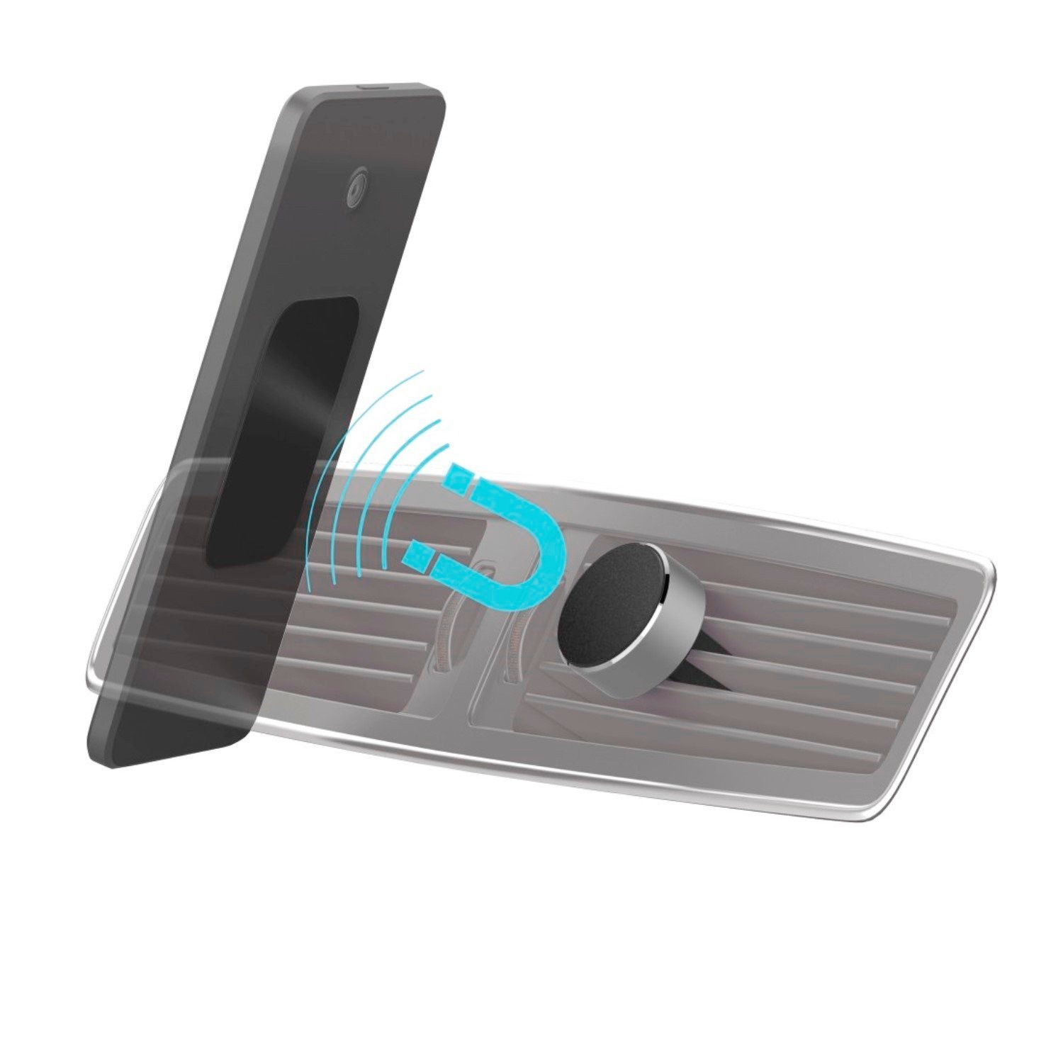 Hama Halterung Magnet Handy-Halterung Auto Navi KFZ Smartphone, (360-Grad Einstellbar) – Bild 5 von 5