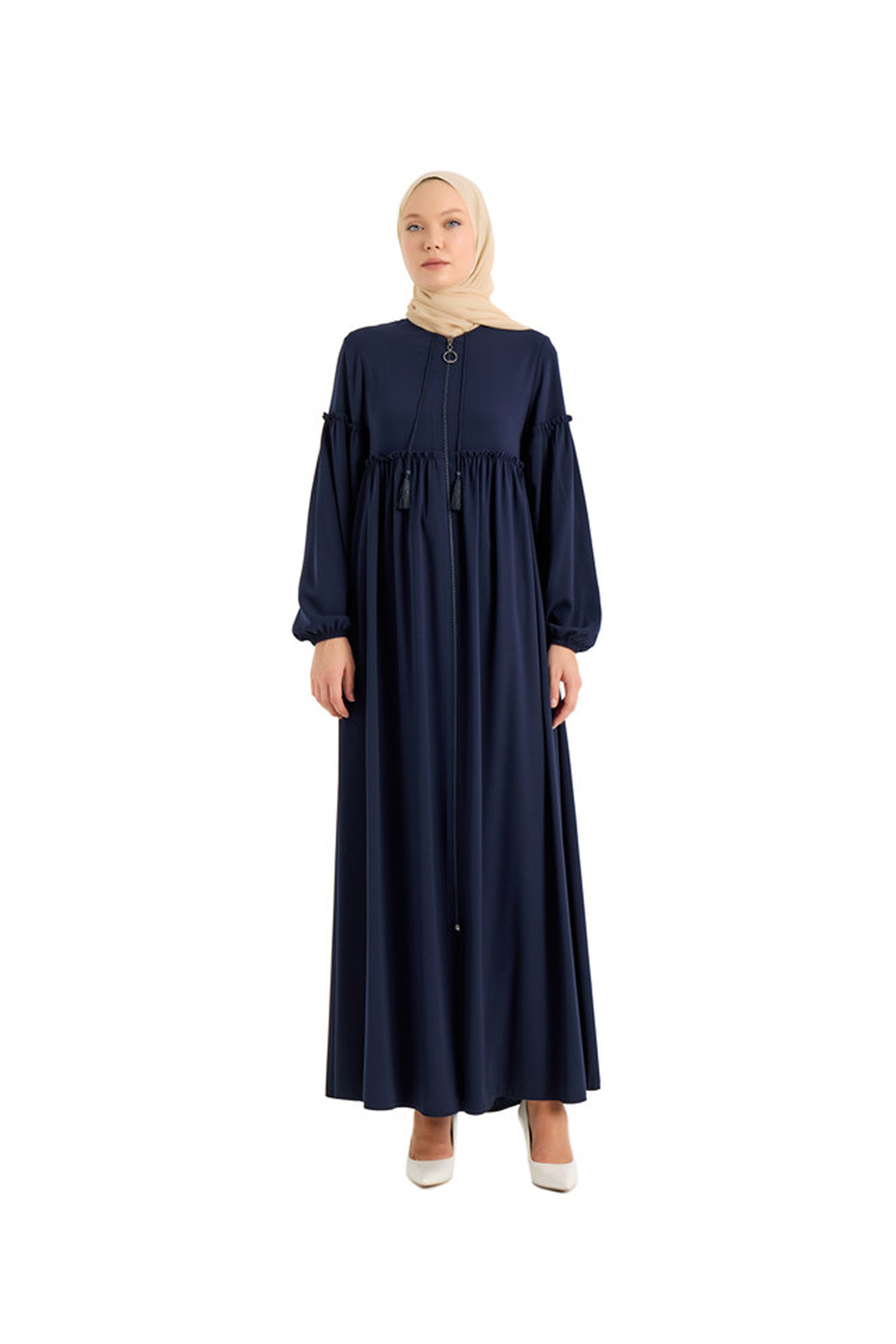 ELYANUR Maxikleid Hochwertige erweiterte Abaya