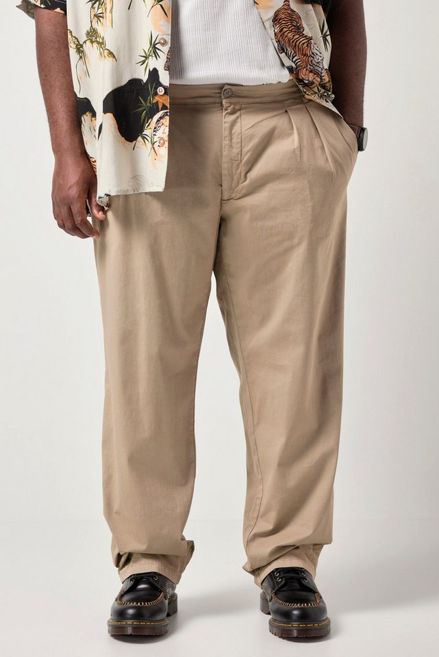 STHUGE Chinohose Chino Bundfalten Baggy Fit Hose bis Gr. 72