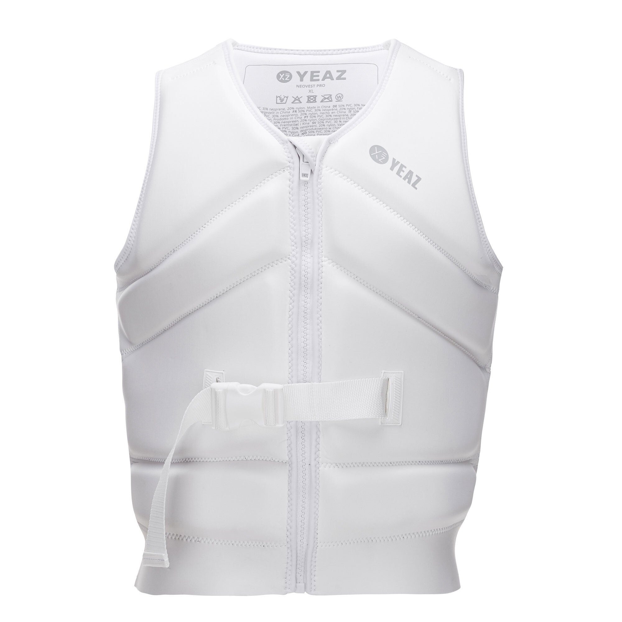 YEAZ Schwimmweste NEOVEST PRO Neoprenweste mit Gurt, Hochwertige Neopren Weste mit 50 Newton Auftrieb