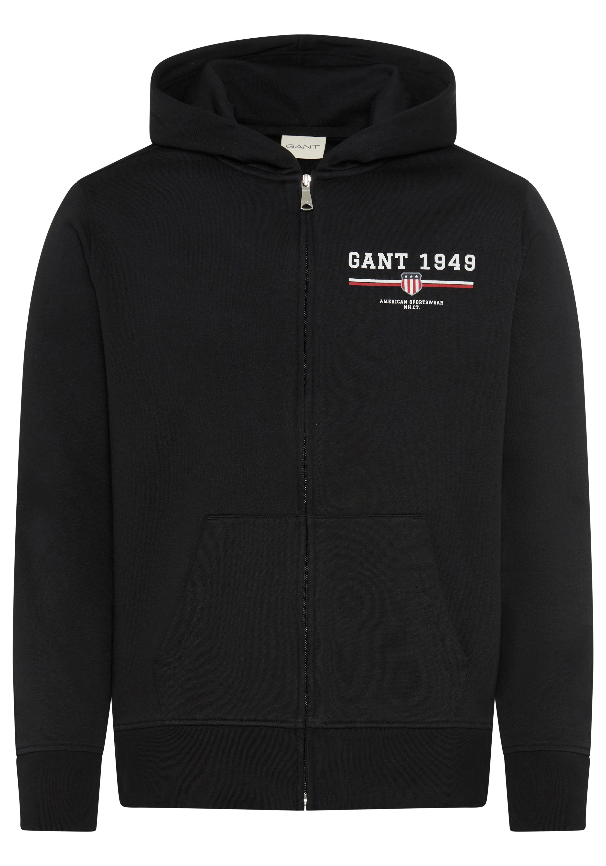 Gant Kapuzensweatjacke GRAPHIC FULL ZIP HOODIE günstig online kaufen