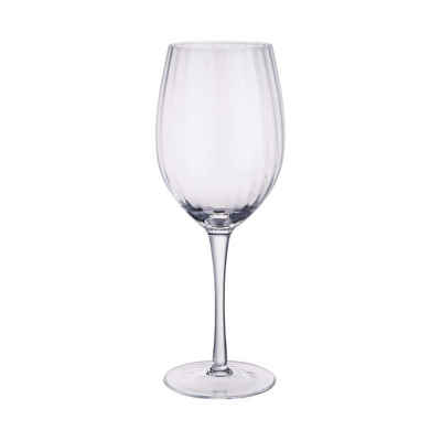 BUTLERS Rotweinglas »MODERN TIMES Rotweinglas mit Rillen 550ml«, Glas, mundgeblasen