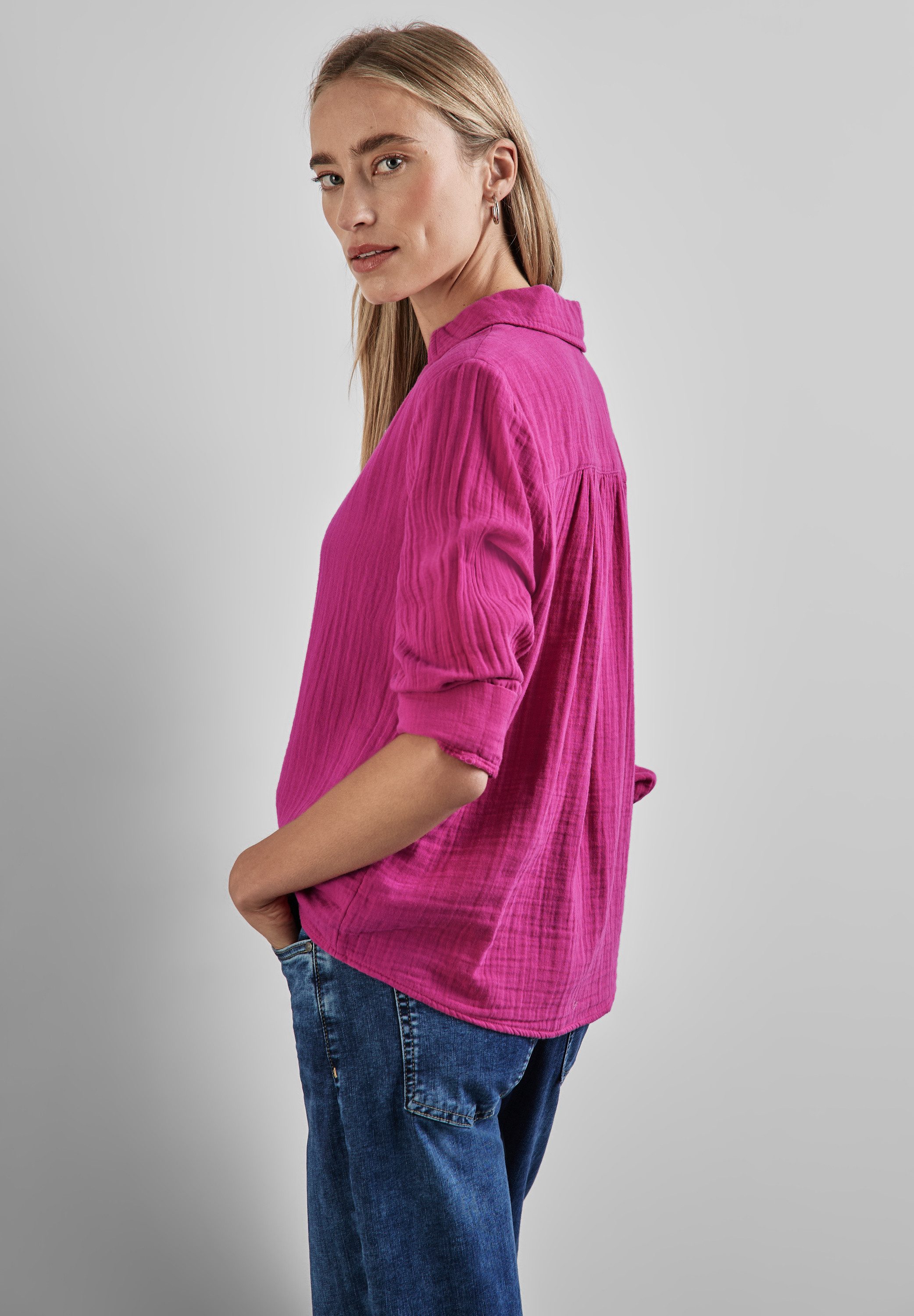 STREET ONE Hemdbluse mit Knopfleiste