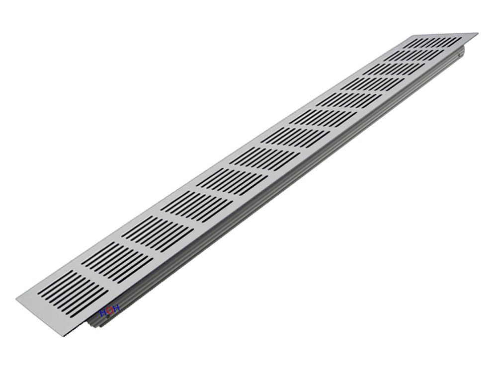 Häusler Onlinehandel GmbH Lüftungsgitter Lüftungsgitter LG-5008 AA eloxiert Stegblech 500 x 80 mm, für Feuchträume geeignet