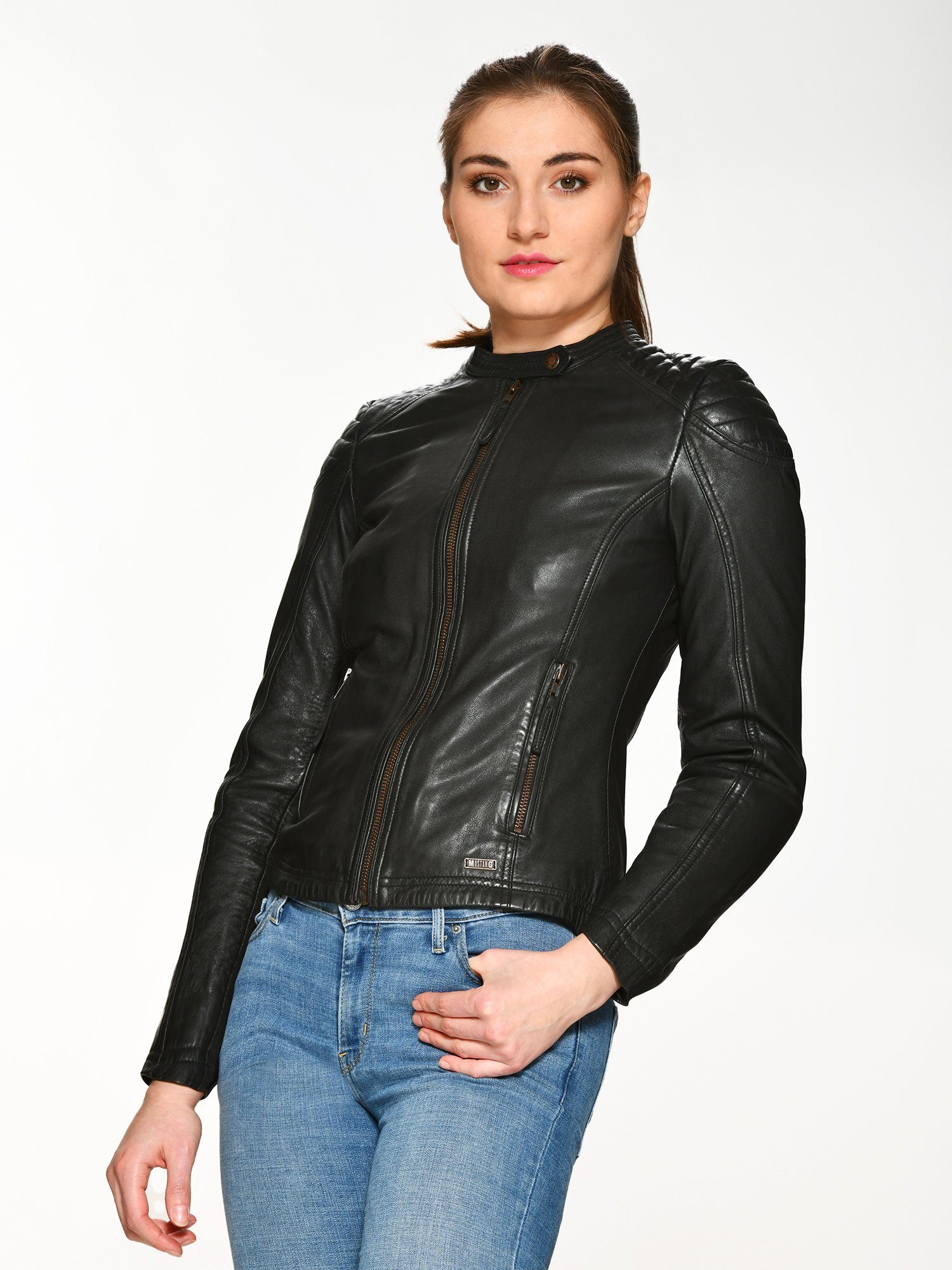 MUSTANG Lederjacke 31019200 black | Übergangsjacken