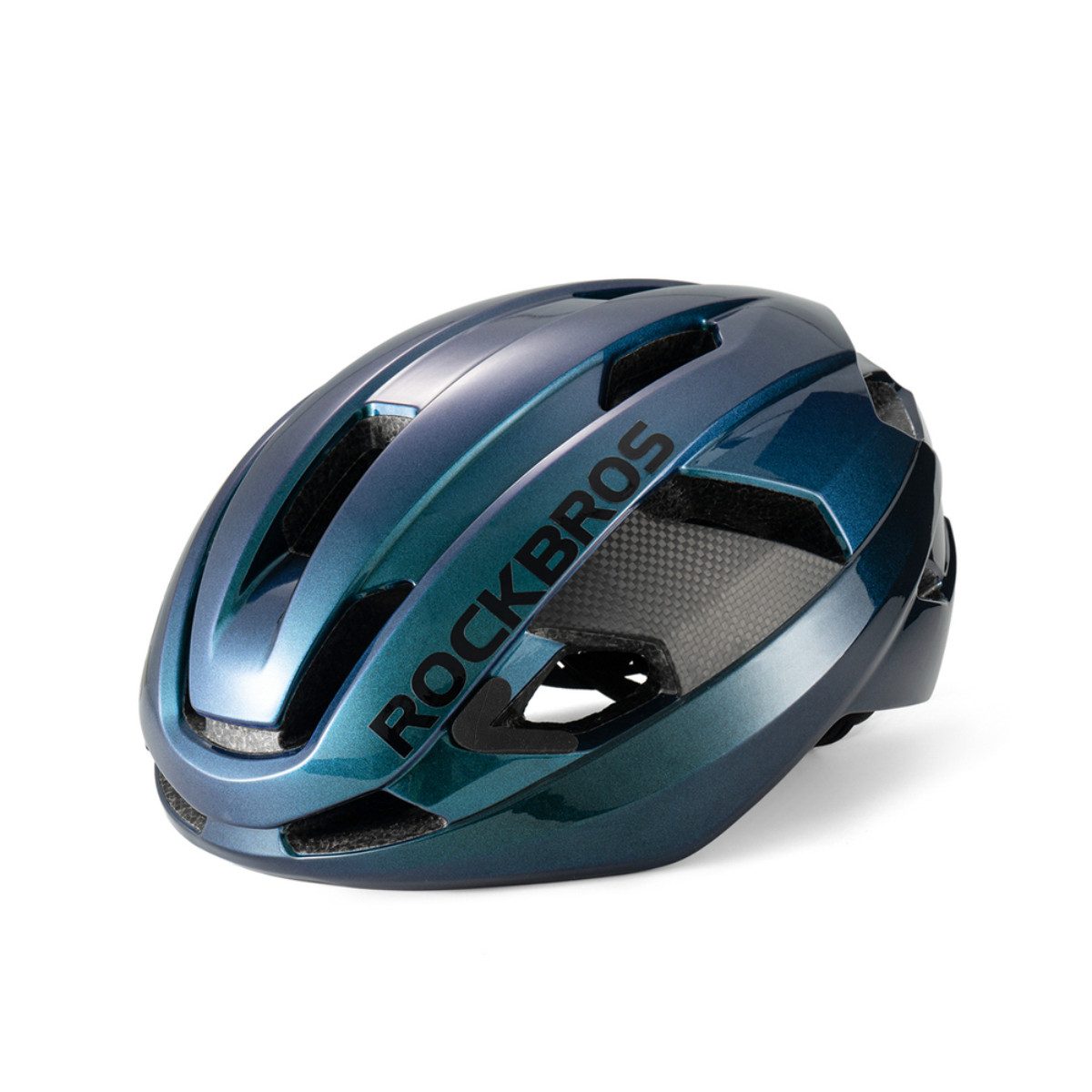 ROCKBROS Fahrradhelm LK-15, Carbonhelm mit 3D-Dämpfung und ultraleichtem Design