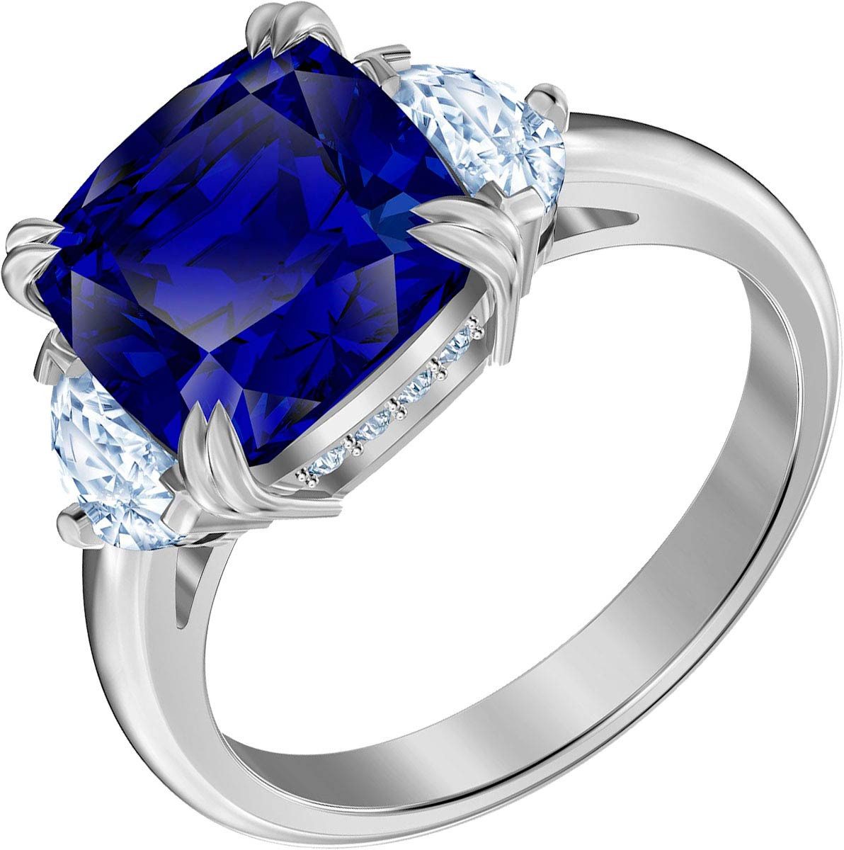 Swarovski Fingerring Attract Cocktail Ring Blue, Rhodium plated 5515714 Розмір 52