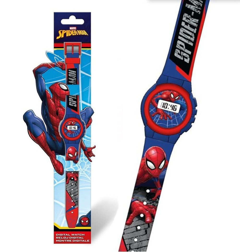 Spiderman Digitaluhr Spiderman Wall digitale Uhr für Kinder, (1-tlg)