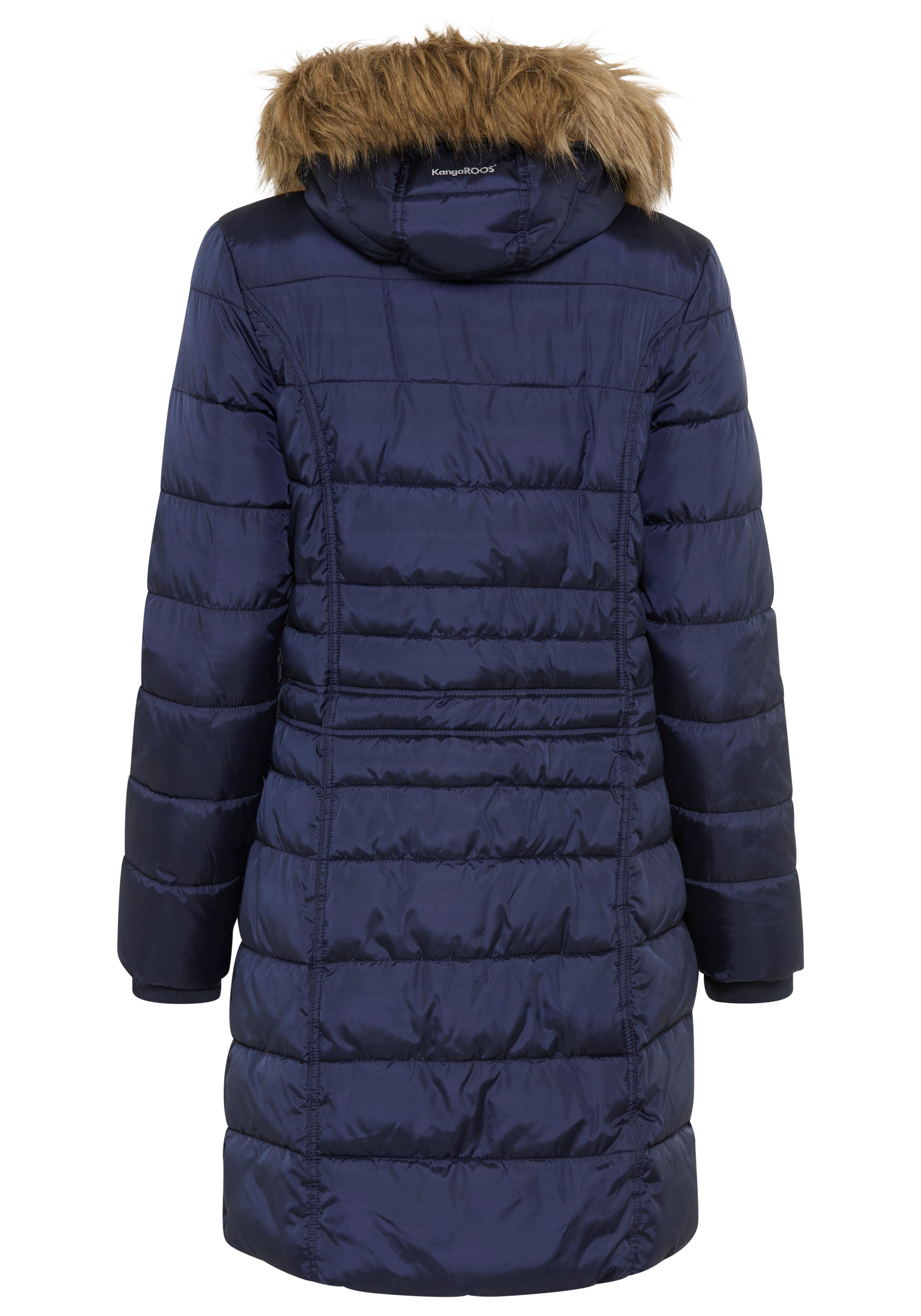 KangaROOS Steppjacke figurbetonter Schnitt, mit Reißverschlusstaschen